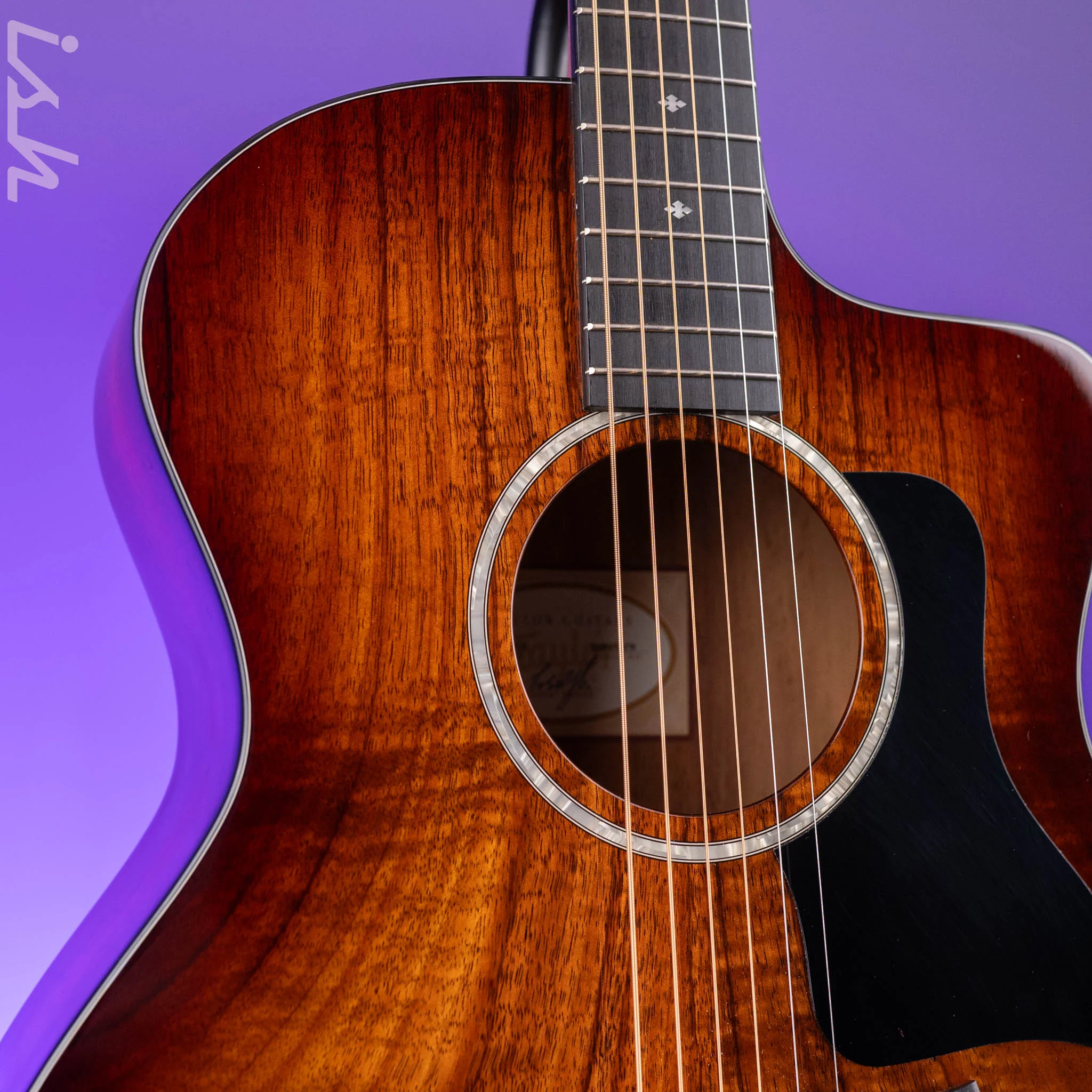 2018 Taylor 224ce-K DLX Koa Grand Auditorium Acoustic-Electric Guitar - Image 3