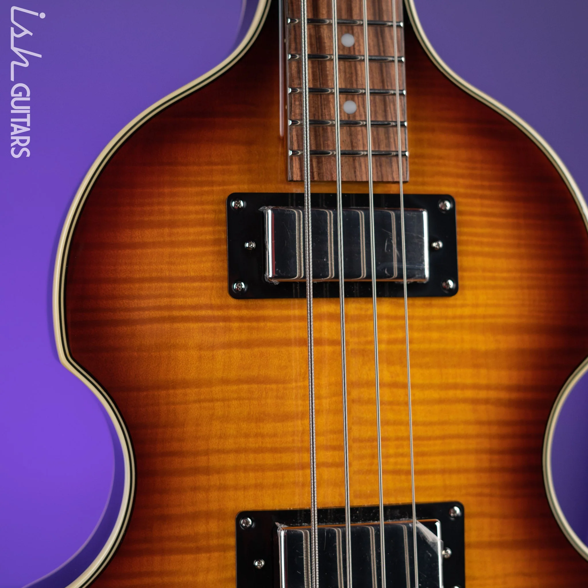 2019 Epiphone Viola Bass Vintage Sunburst - Image 3