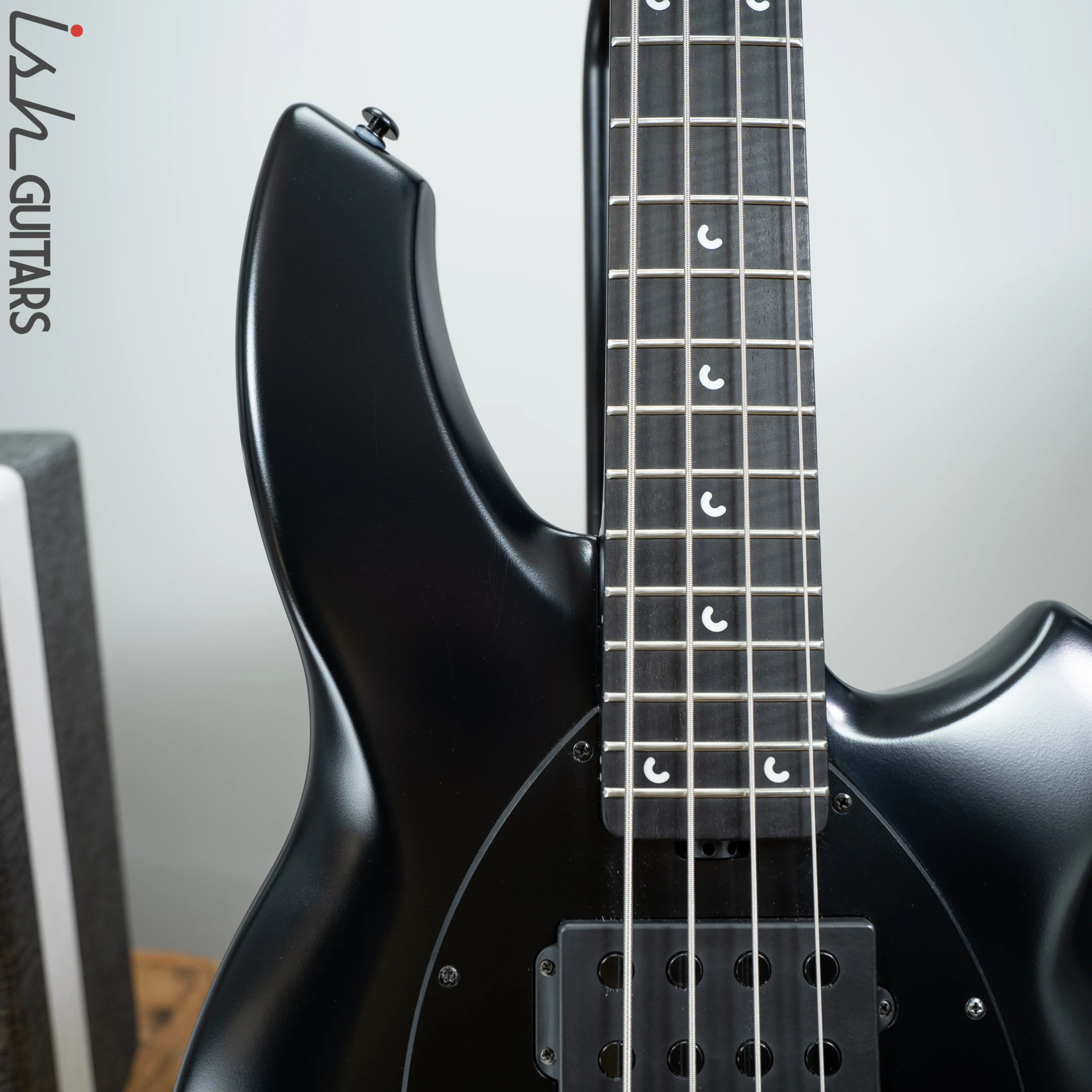 2019 Ernie Ball Music Man Bongo 4 HH Stealth Black - Image 3