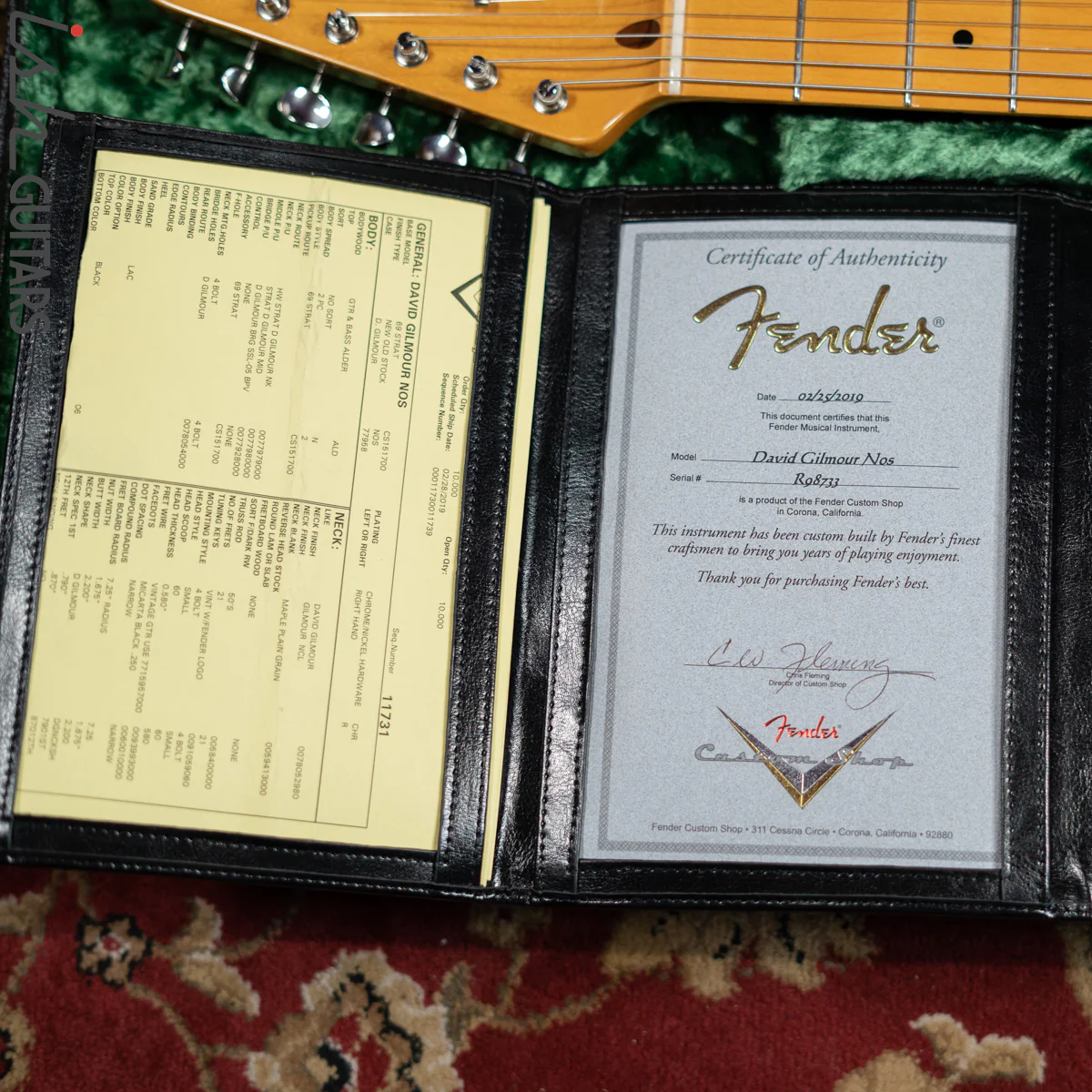 2019 Fender Custom Shop Stratocaster David Gilmour NOS Black - Image 15