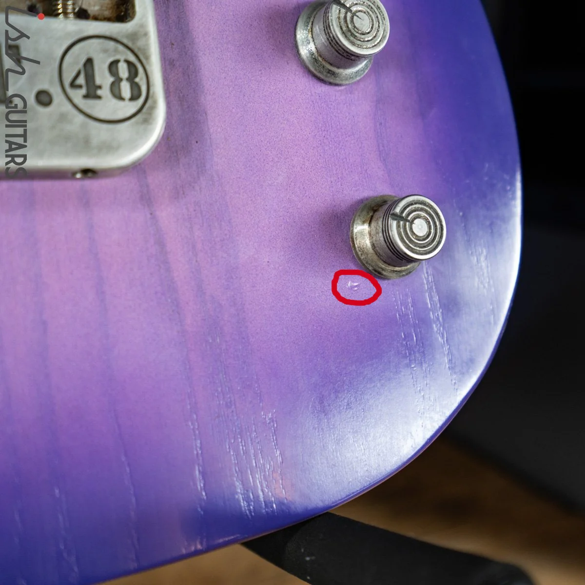 2019 Fraser Vintage Custom Tele Thinline Style Purple Burst - Image 13