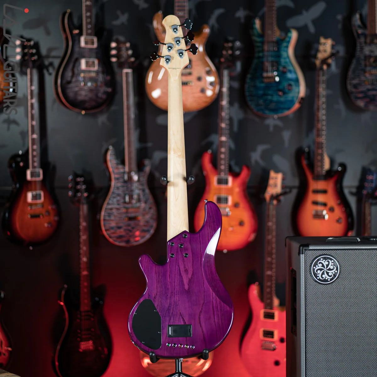 2019 Lakland Skyline Series 55-02 5-String Bass Purple - Image 7
