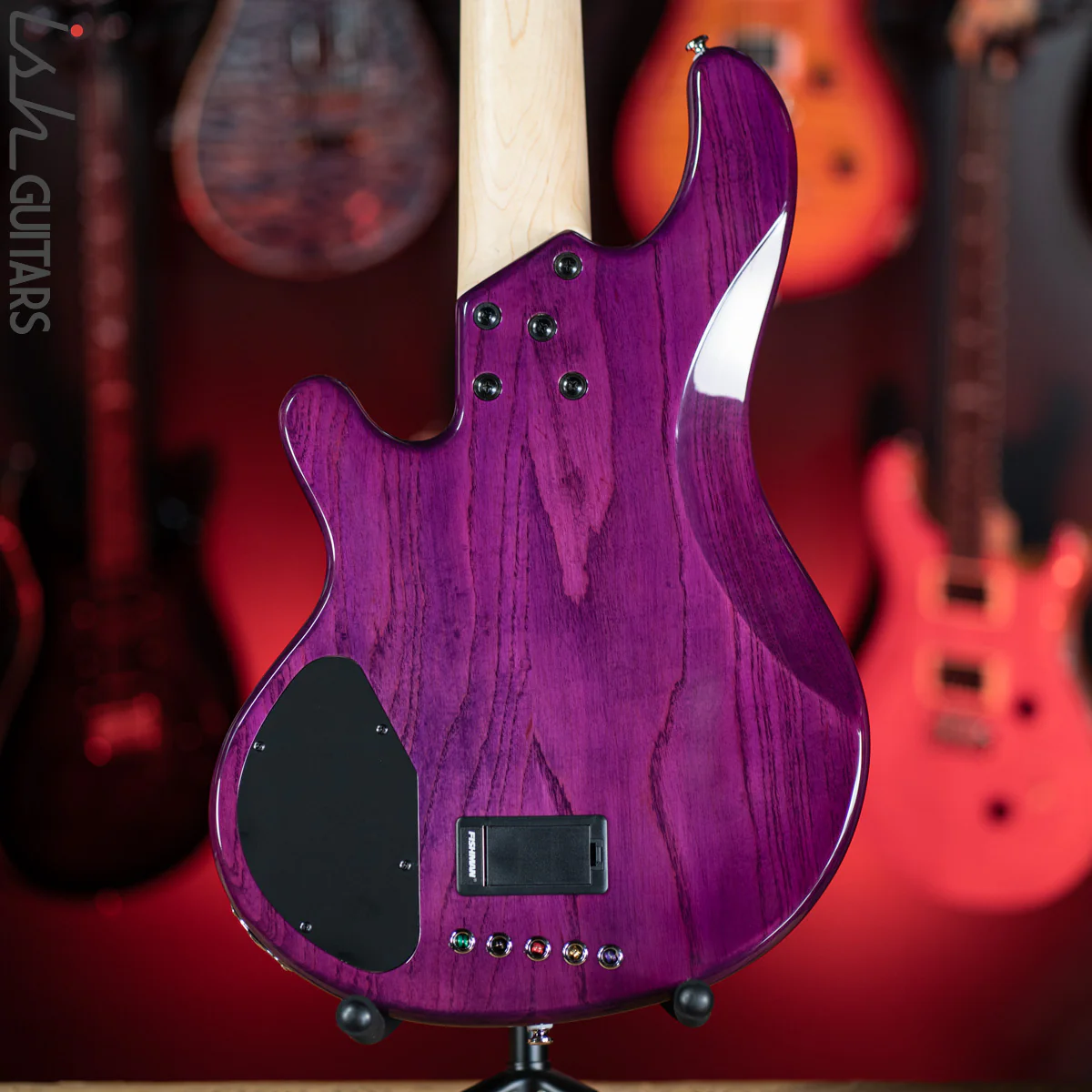 2019 Lakland Skyline Series 55-02 5-String Bass Purple - Image 8