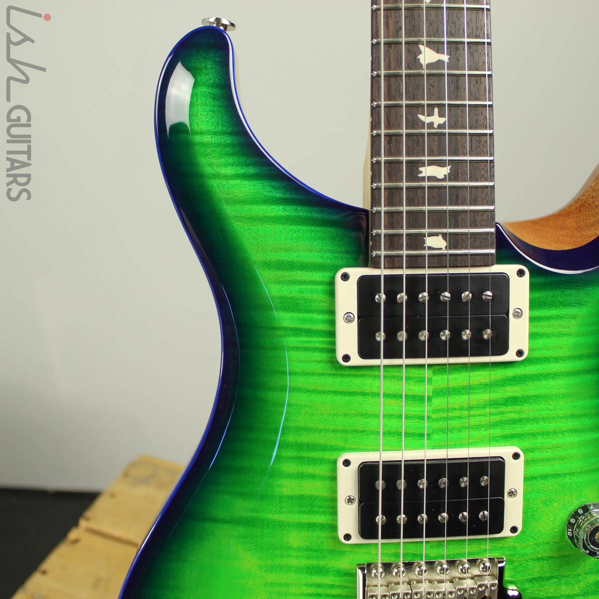 2019 Paul Reed Smith PRS CE 24 Custom Color Eriza Verde Blue Wrap Burst - Image 4