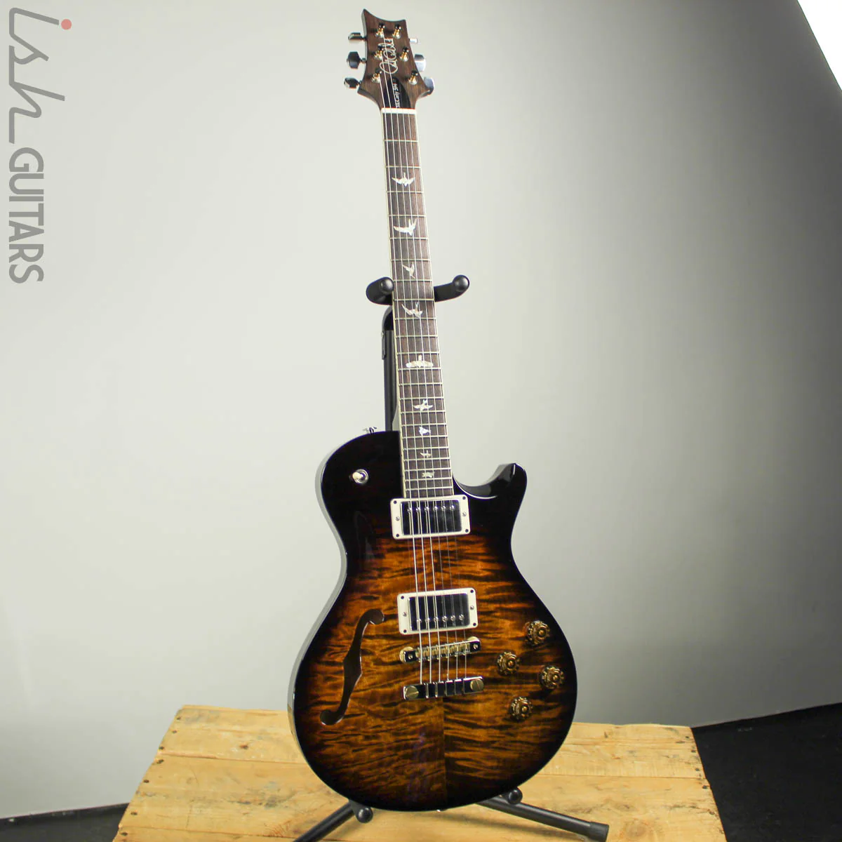 2019 Paul Reed Smith PRS McCarty 594 Singlecut Semi-hollow Limited Black Gold Burst - Image 2