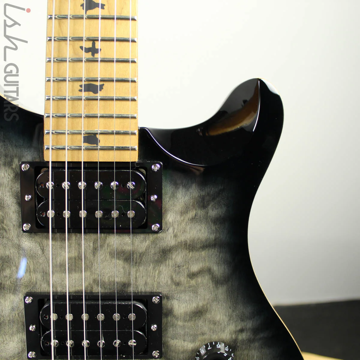 2019 Paul Reed Smith PRS SE Custom 24 Roasted Maple Limited Charcoal Burst - Image 4