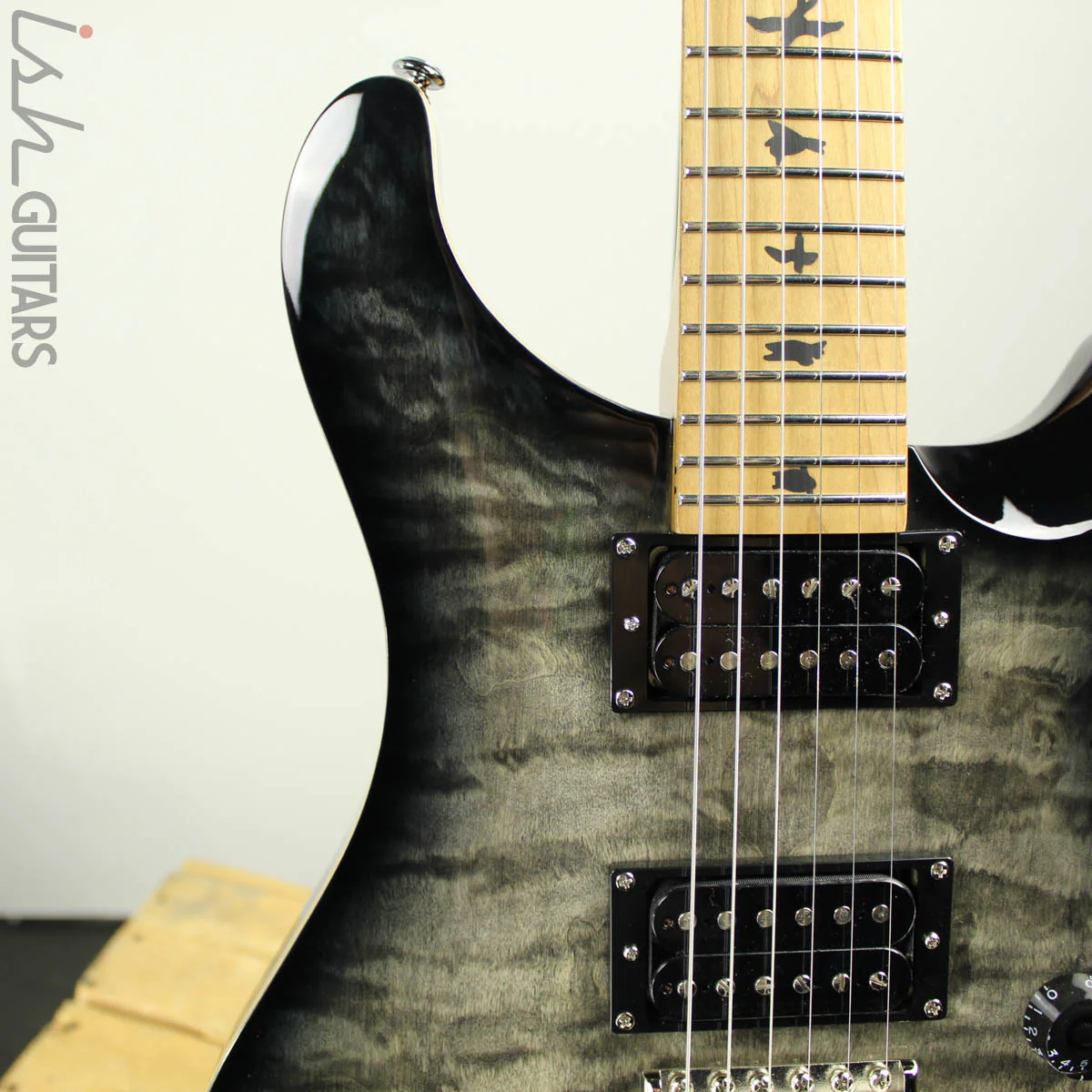 2019 Paul Reed Smith PRS SE Custom 24 Roasted Maple Limited Charcoal Burst - Image 4