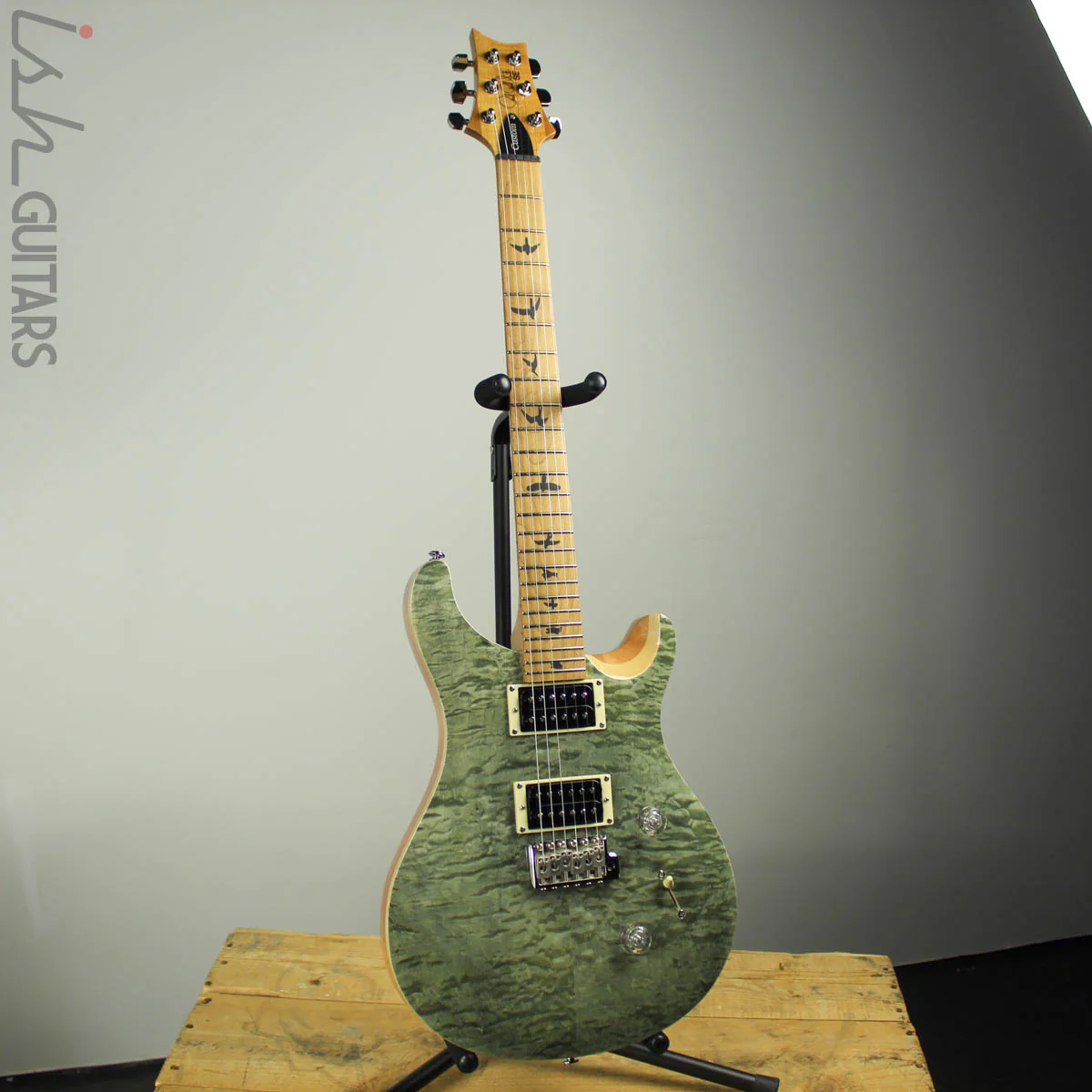 2019 Paul Reed Smith PRS SE Custom 24 Roasted Maple Limited Trampas Green - Image 2
