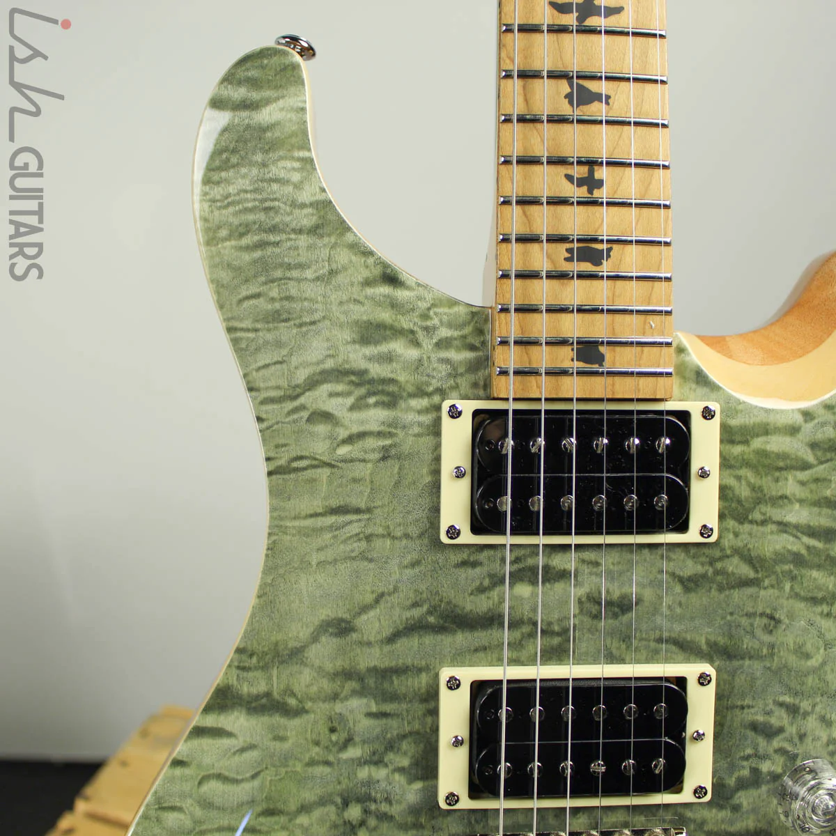 2019 Paul Reed Smith PRS SE Custom 24 Roasted Maple Limited Trampas Green - Image 4