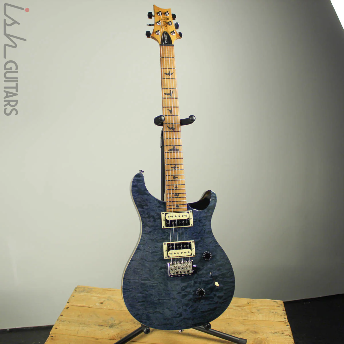 2019 Paul Reed Smith PRS SE Custom 24 Roasted Maple Limited Whale Blue - Image 2