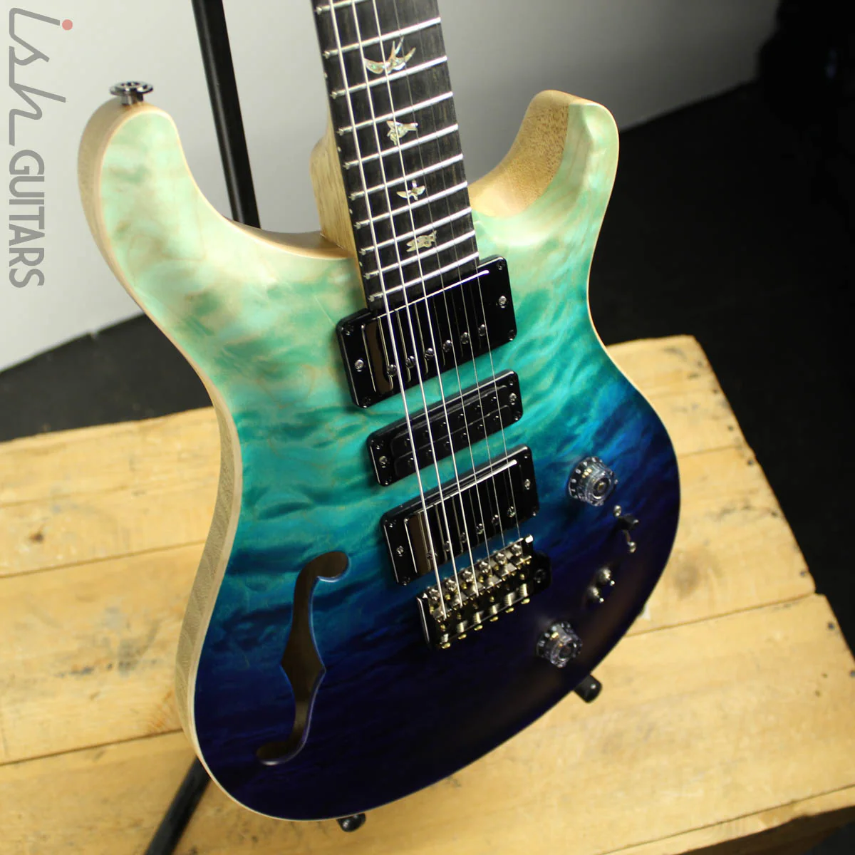 2019 Paul Reed Smith PRS Wood Library Special 22 Blue Fade - Image 7