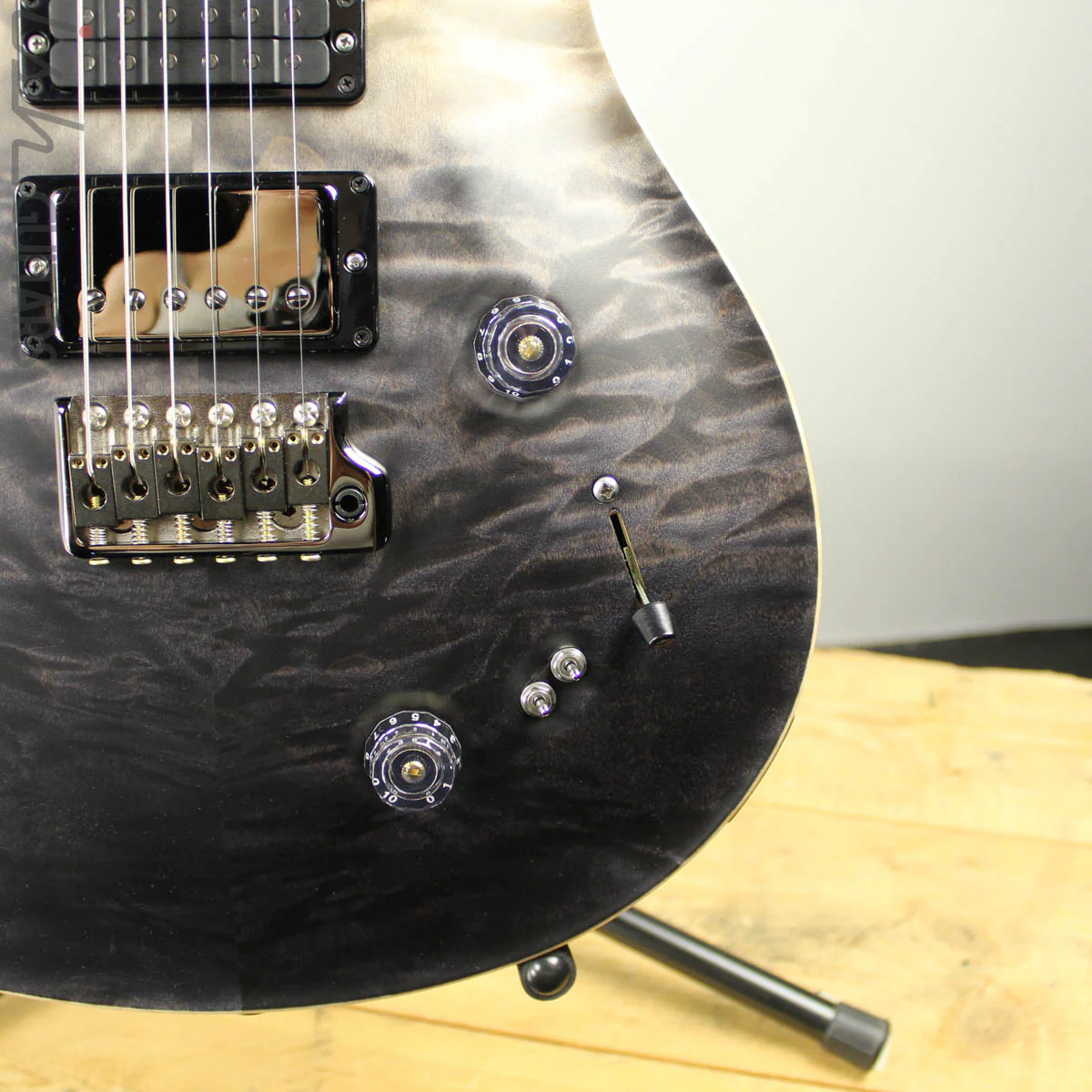 2019 Paul Reed Smith PRS Wood Library Special 22 Gray Black Fade Satin 10 Top - Image 3