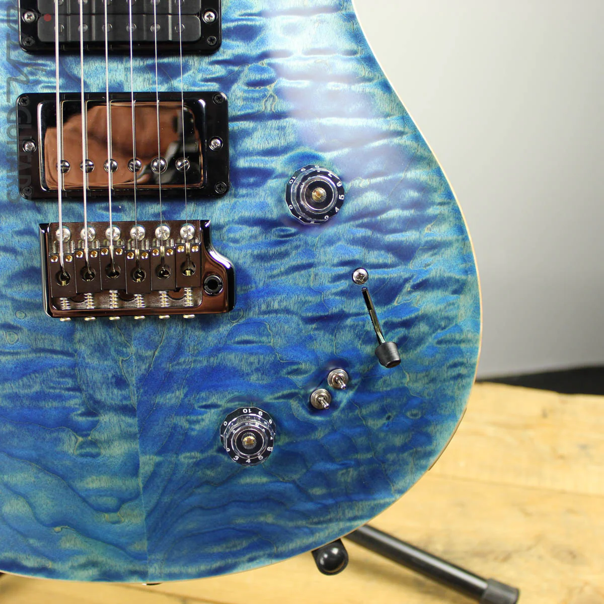2019 Paul Reed Smith PRS Wood Library Special 22 Semi-Hollow 10 Top Aquableux Satin - Image 3
