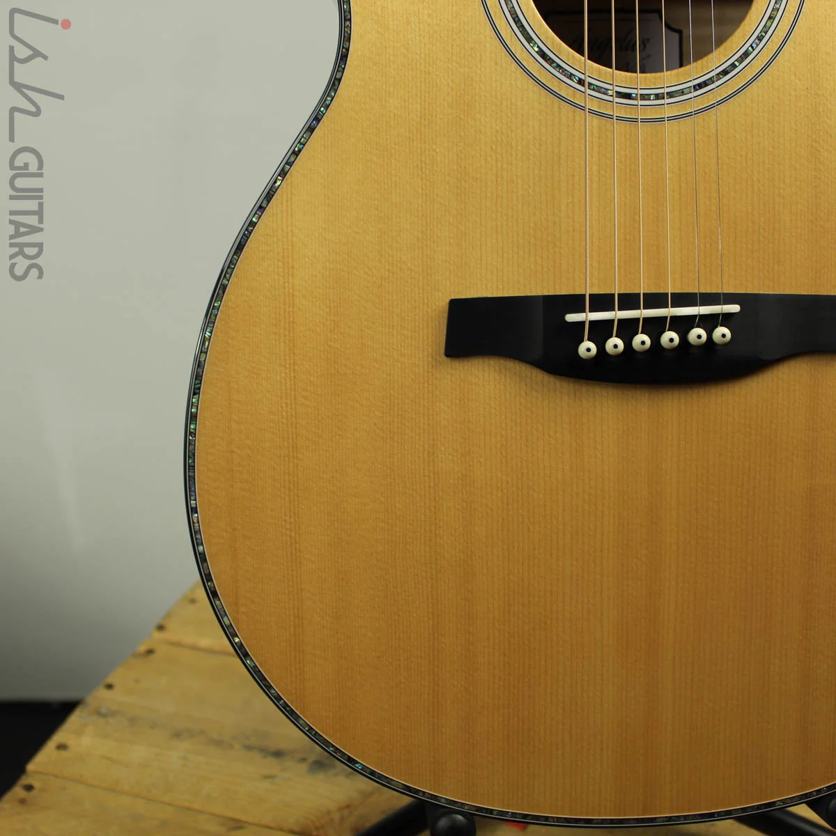 2019 PRS SE A55E Angelus Black Gold Burst Acoustic Electric - Image 5
