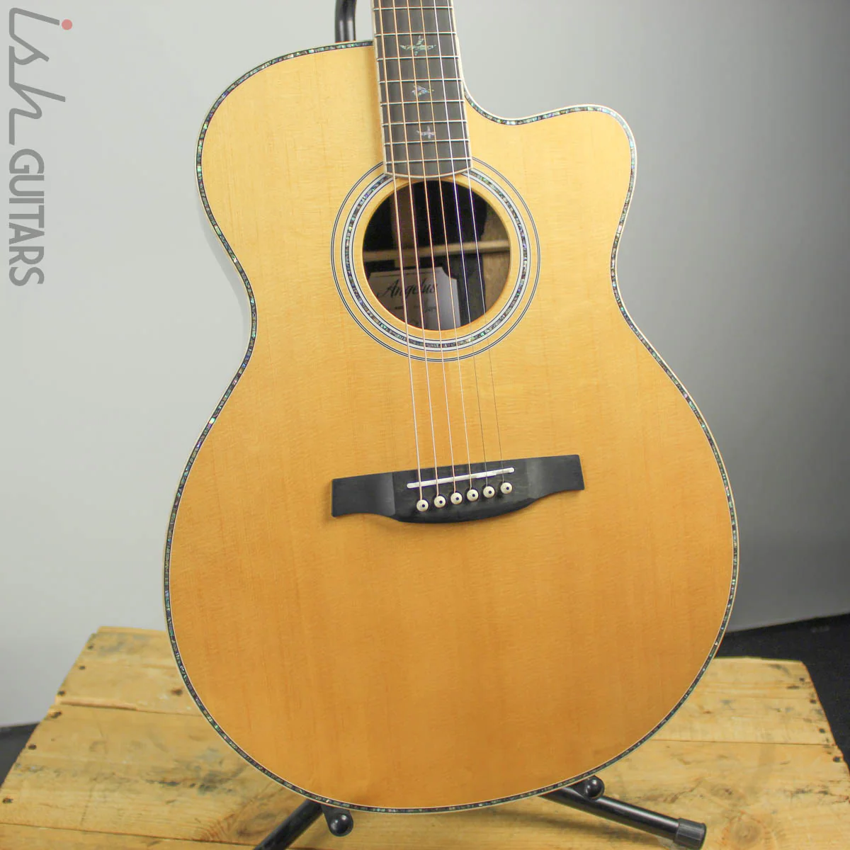 2019 PRS SE Angelus A60E Acoustic Electric Guitar w/ Ziricote Back and Sides - Image 2