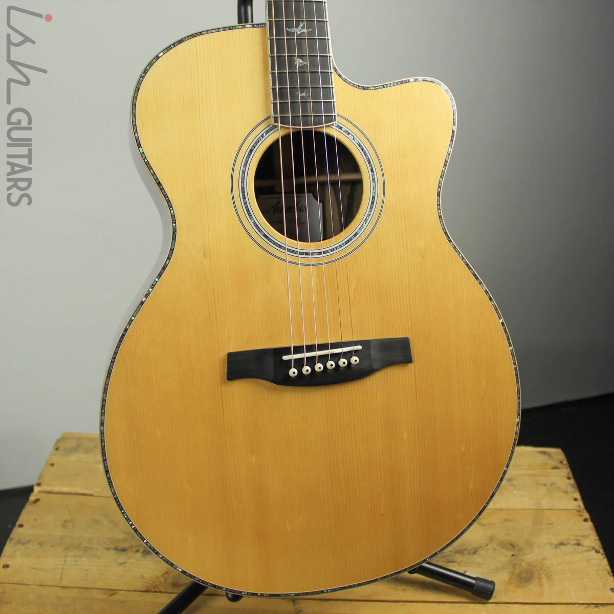 2019 PRS SE Angelus A60E Acoustic Electric Guitar w/ Ziricote Back and Sides - Image 2