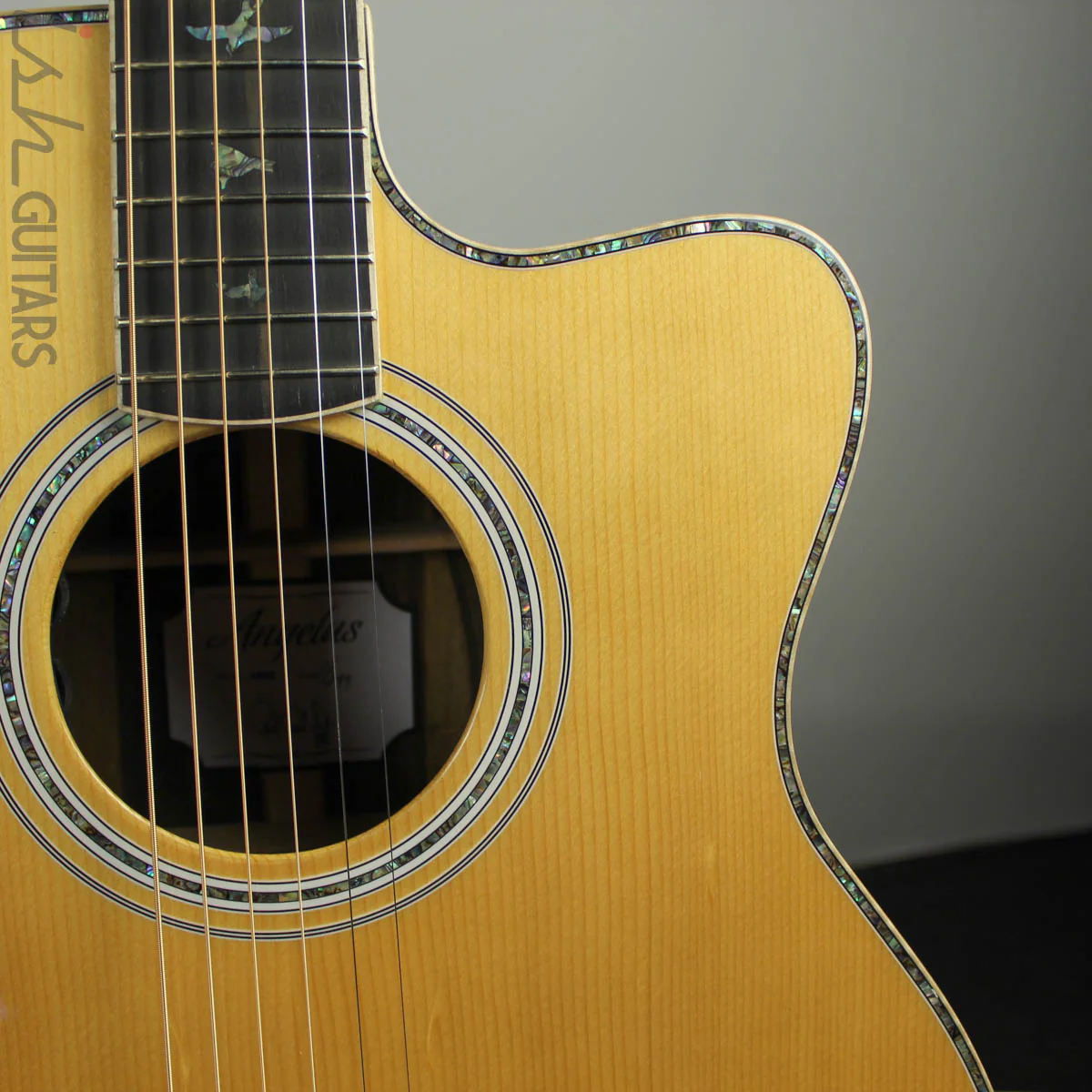 2019 PRS SE Angelus A60E Acoustic Electric Guitar w/ Ziricote Back and Sides - Image 4