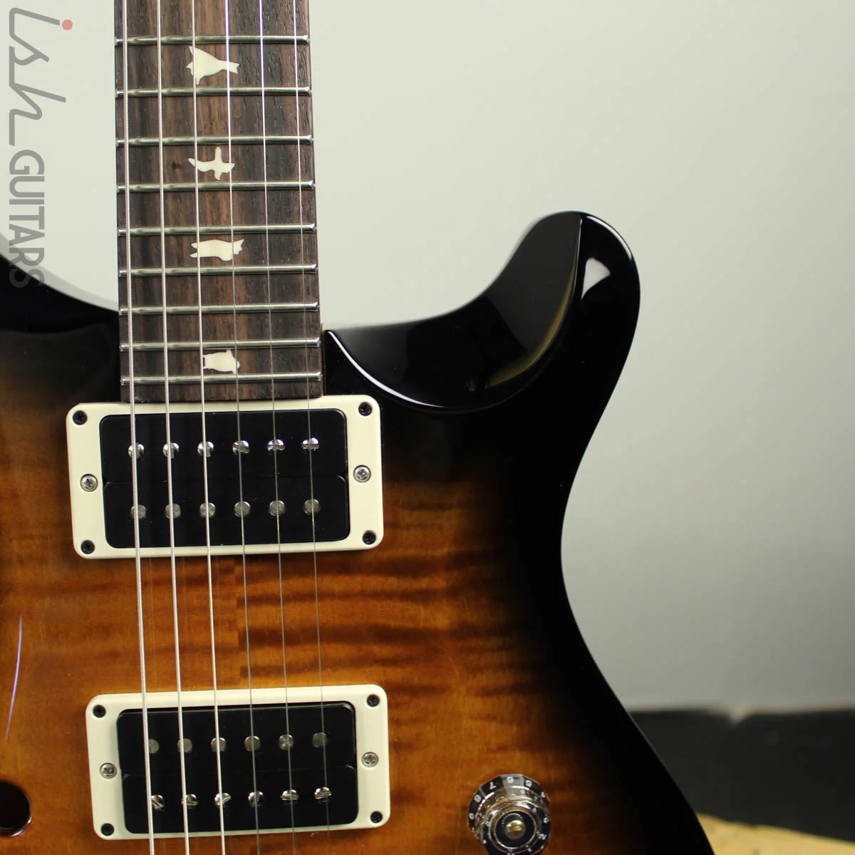 PRS CE 24 Semi-Hollow Amber Smokewrap Burst - Image 5