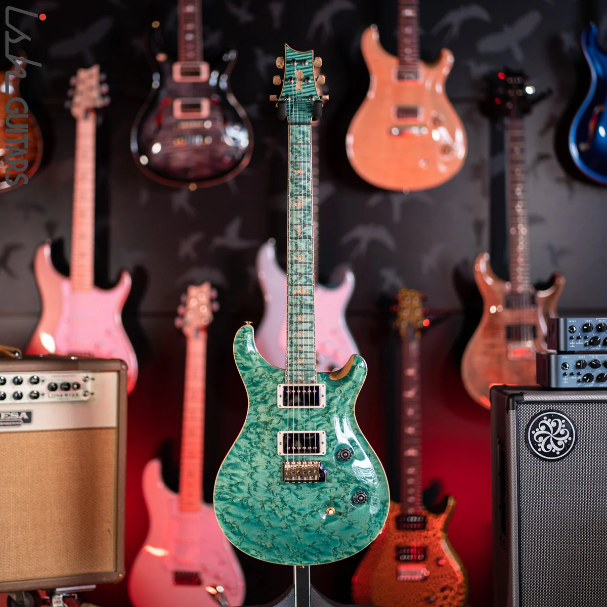 PRS Private Stock Custom 24 Birdseye Maple Bahamian Blue - Image 2