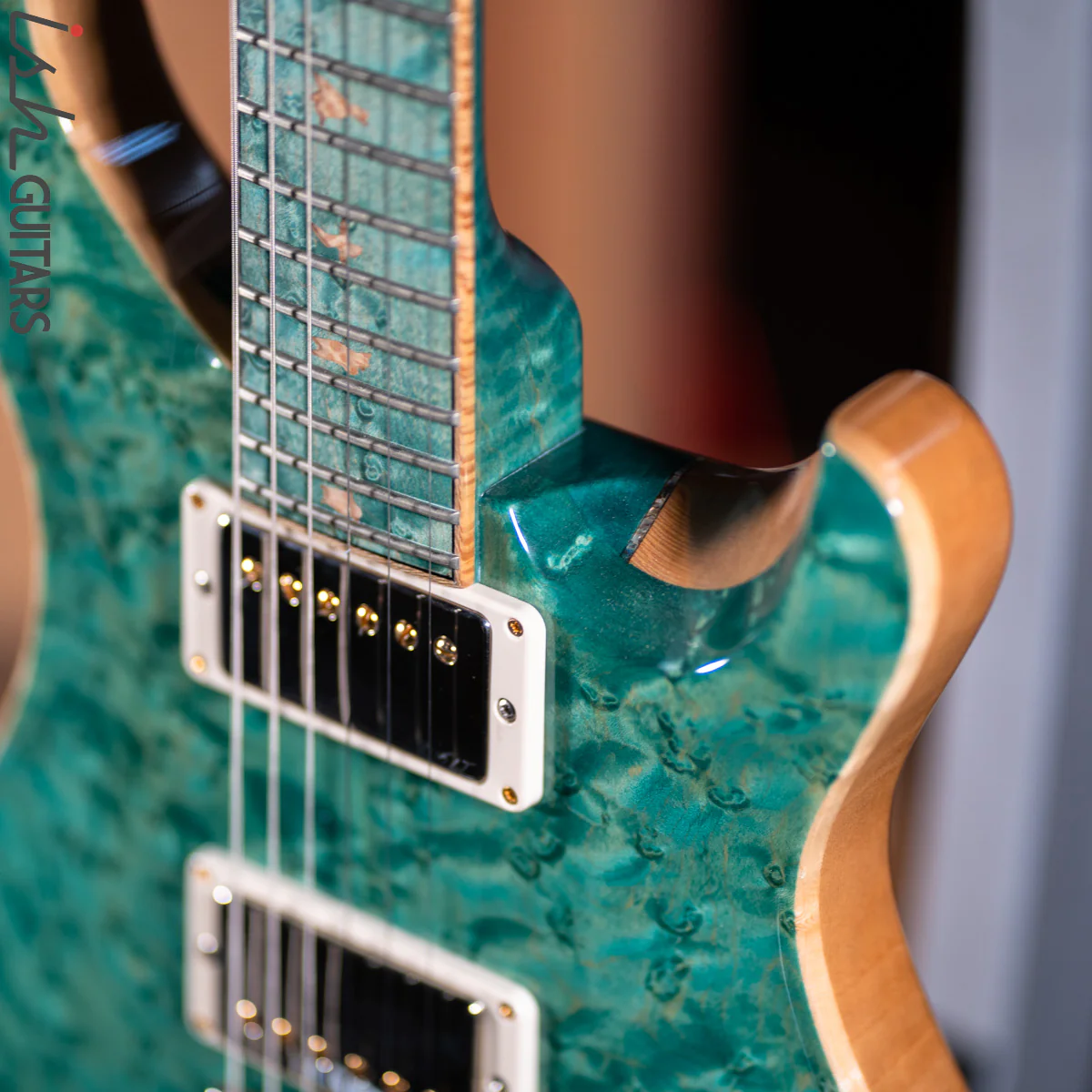 2019 PRS Private Stock Custom 24 Birdseye Maple Bahamian Blue - Image 4