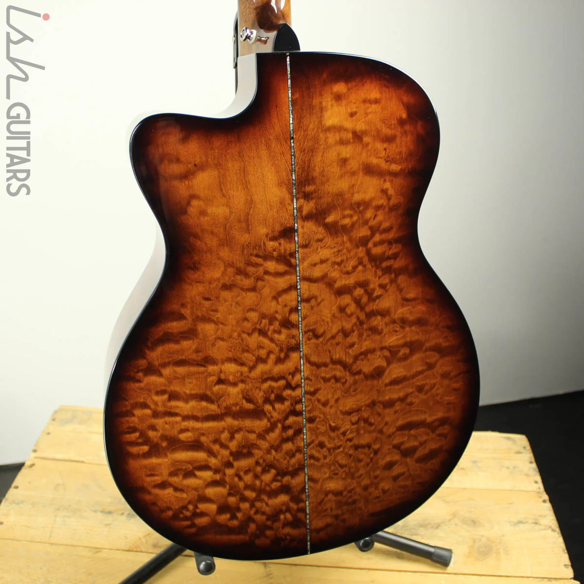 2019 PRS SE A55E Angelus Black Gold Burst Acoustic Electric B-Stock - Image 7