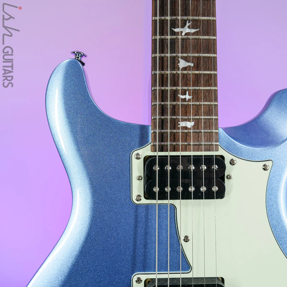 2019 PRS SE Mira Frost Blue Metallic - Image 3