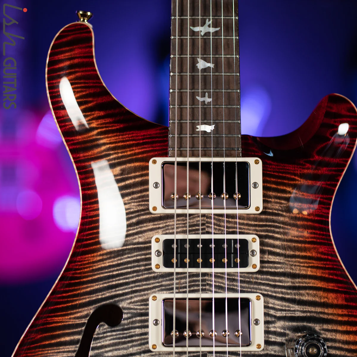 2019 PRS Special 22 10-Top Charcoal Cherry Burst - Image 3