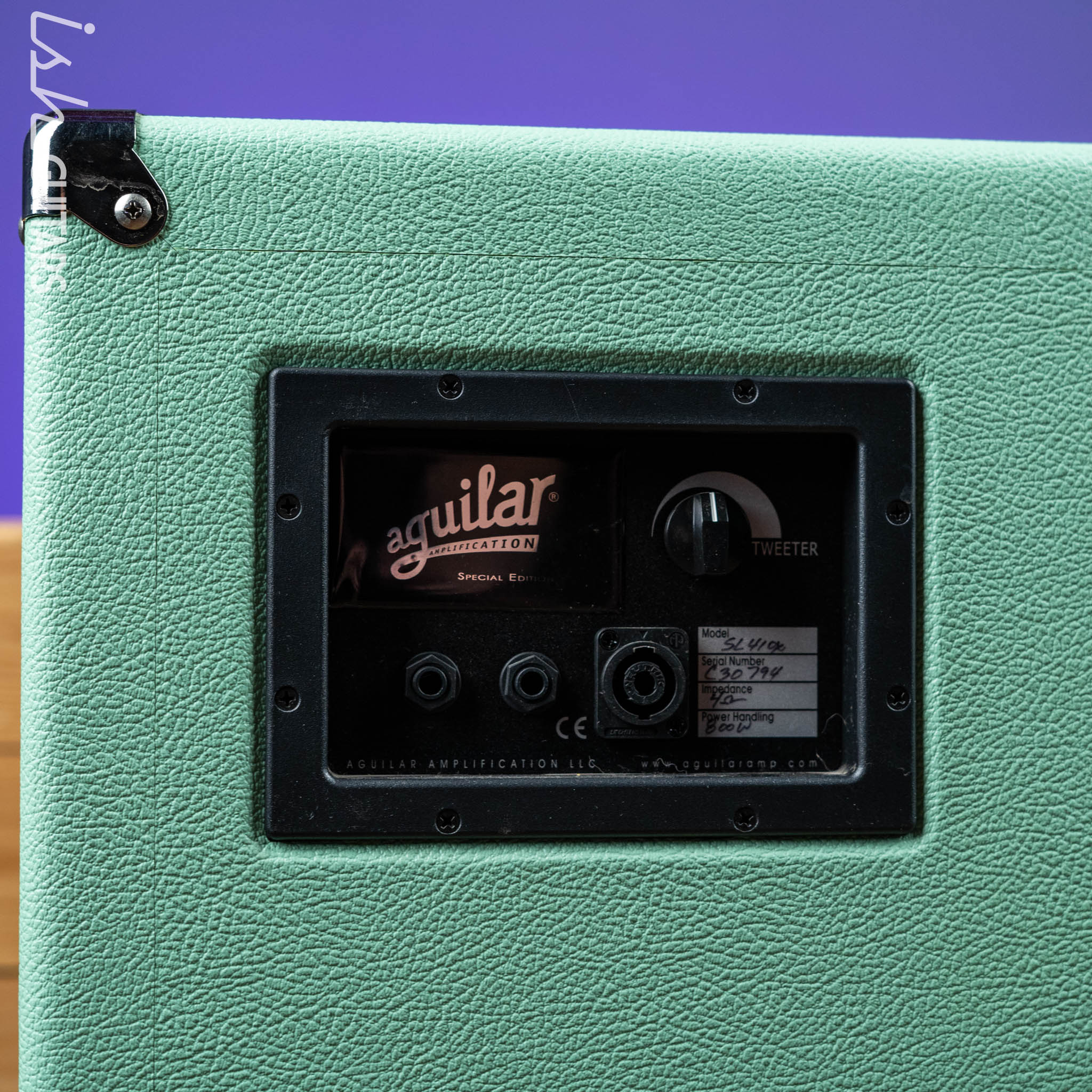 2020 Aguilar SL410X 4x10 Bass Cabinet Limited Edition Poseidon Green - Image 3
