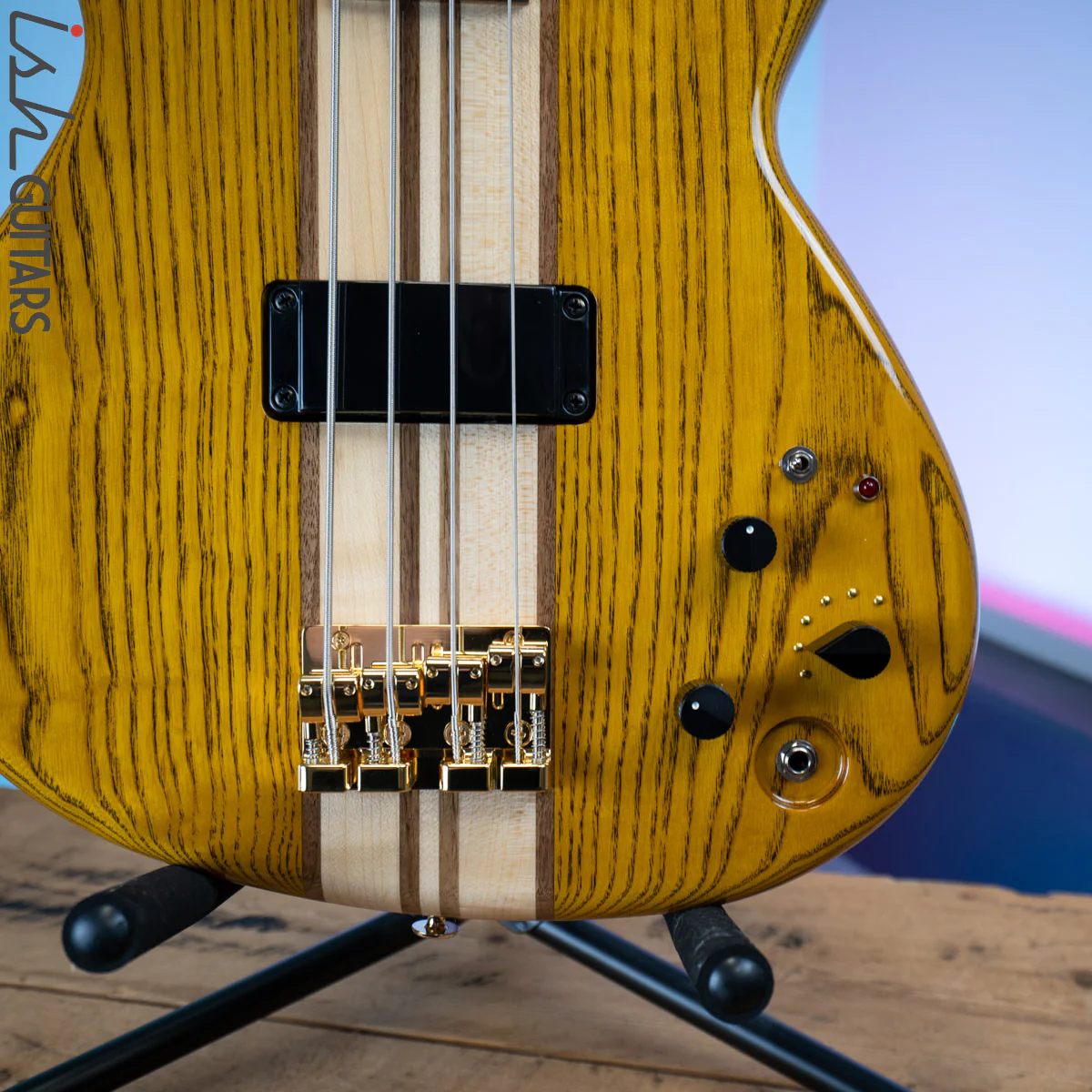 2020 Aria Pro II SB-1000B Reissue Bass Guitar Made in Japan Amber - Image 4