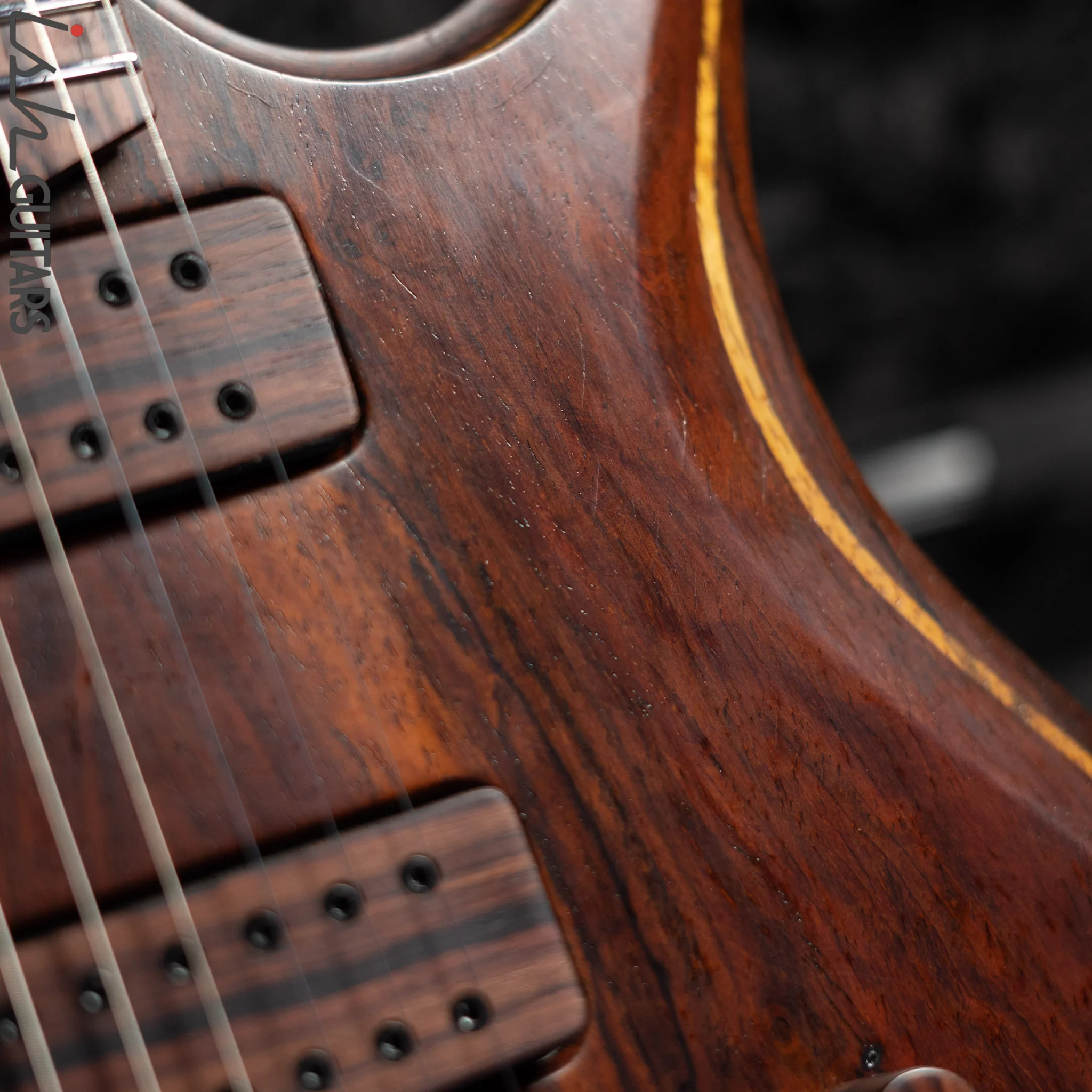 2020 Barlow Guitars Cocobolo Falcon II Natural - Image 13