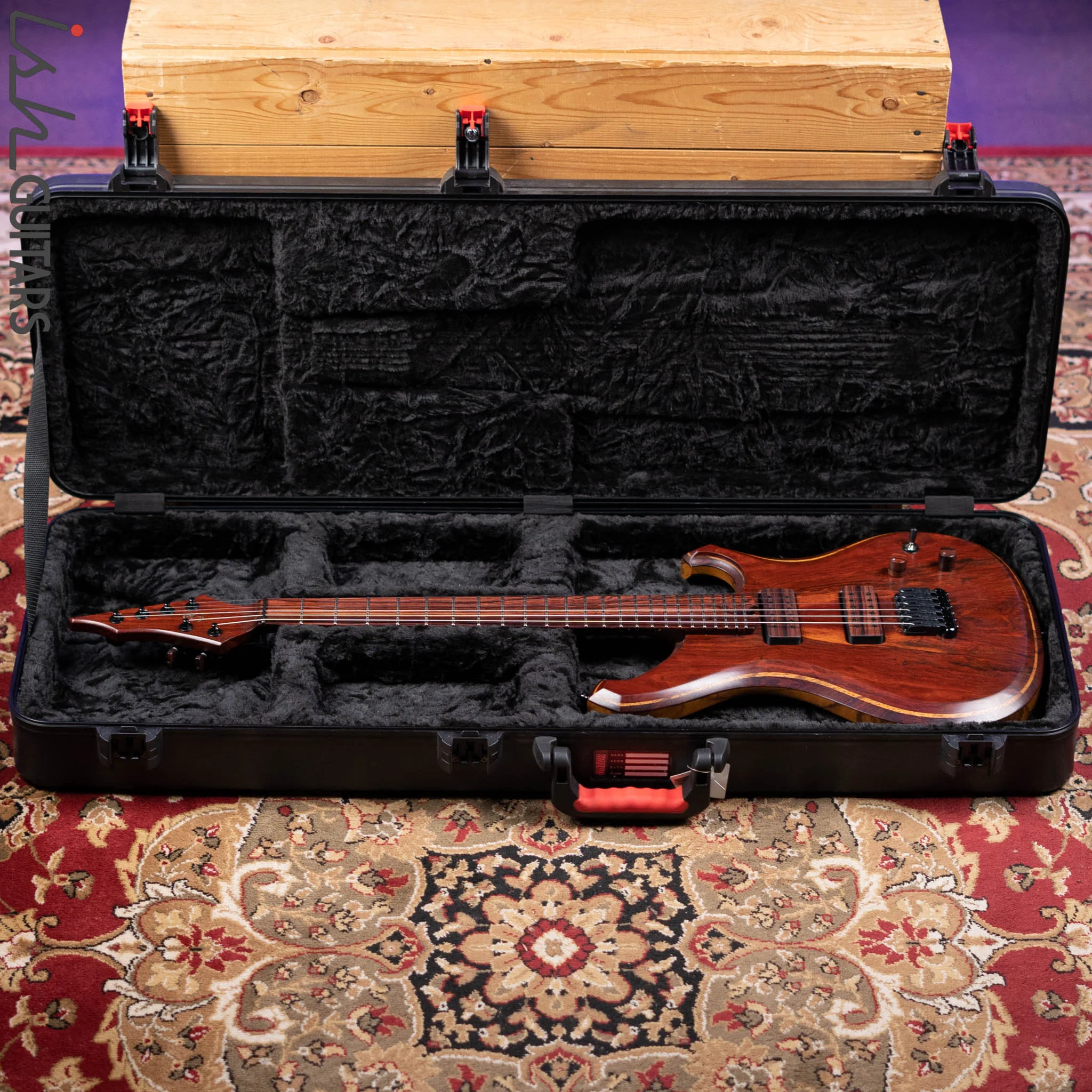 2020 Barlow Guitars Cocobolo Falcon II Natural - Image 19