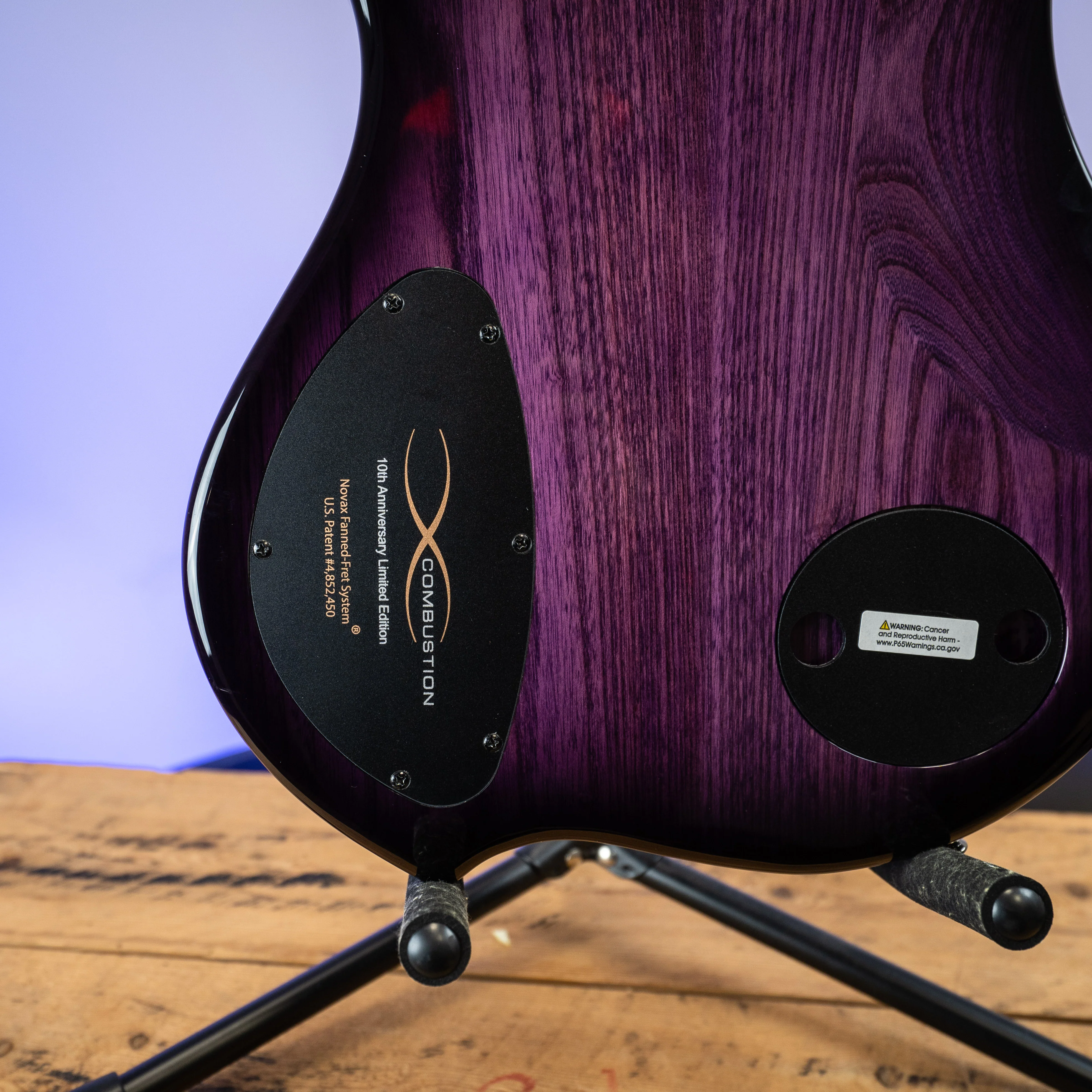 Dingwall 5-String Combustion 2X 10th Anniversary Amethyst Burst Pau Ferro Fretboard - B Stock - Image 11