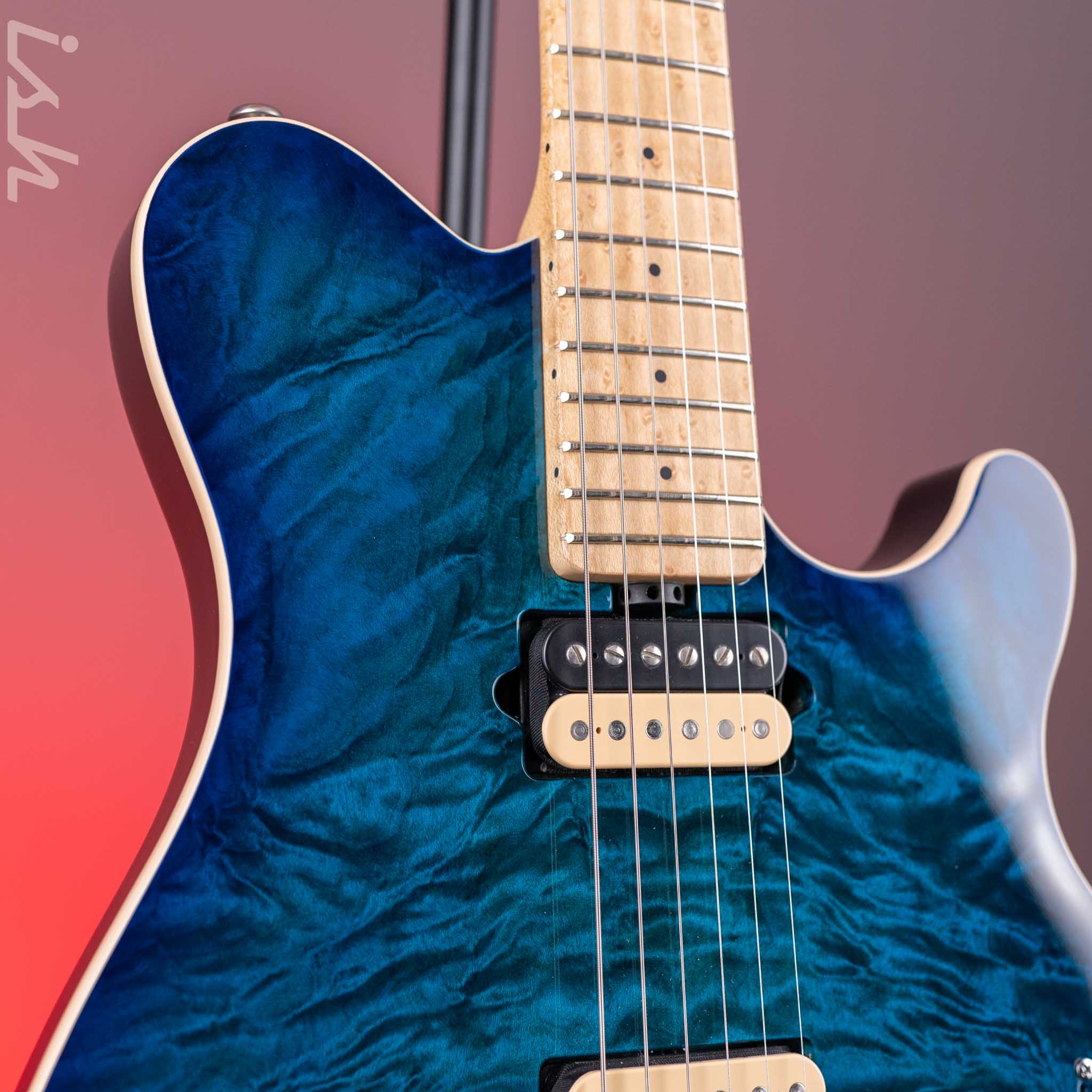 2020 Ernie Ball Music Man Axis Super Sport Balboa Blue - Image 3