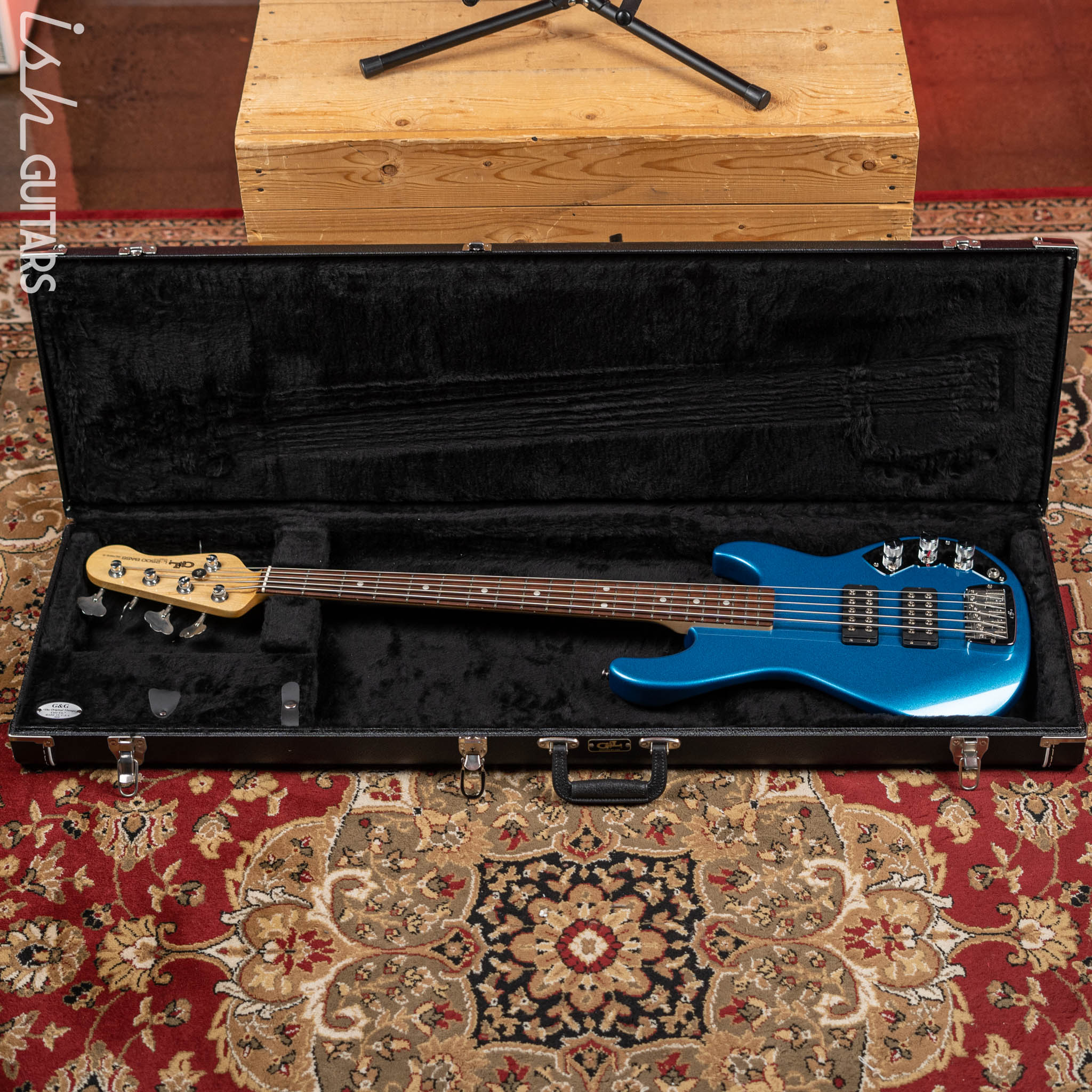 2020 G&L CLF Research L-2500 Bass Guitar Series E Blue Flake - Image 14