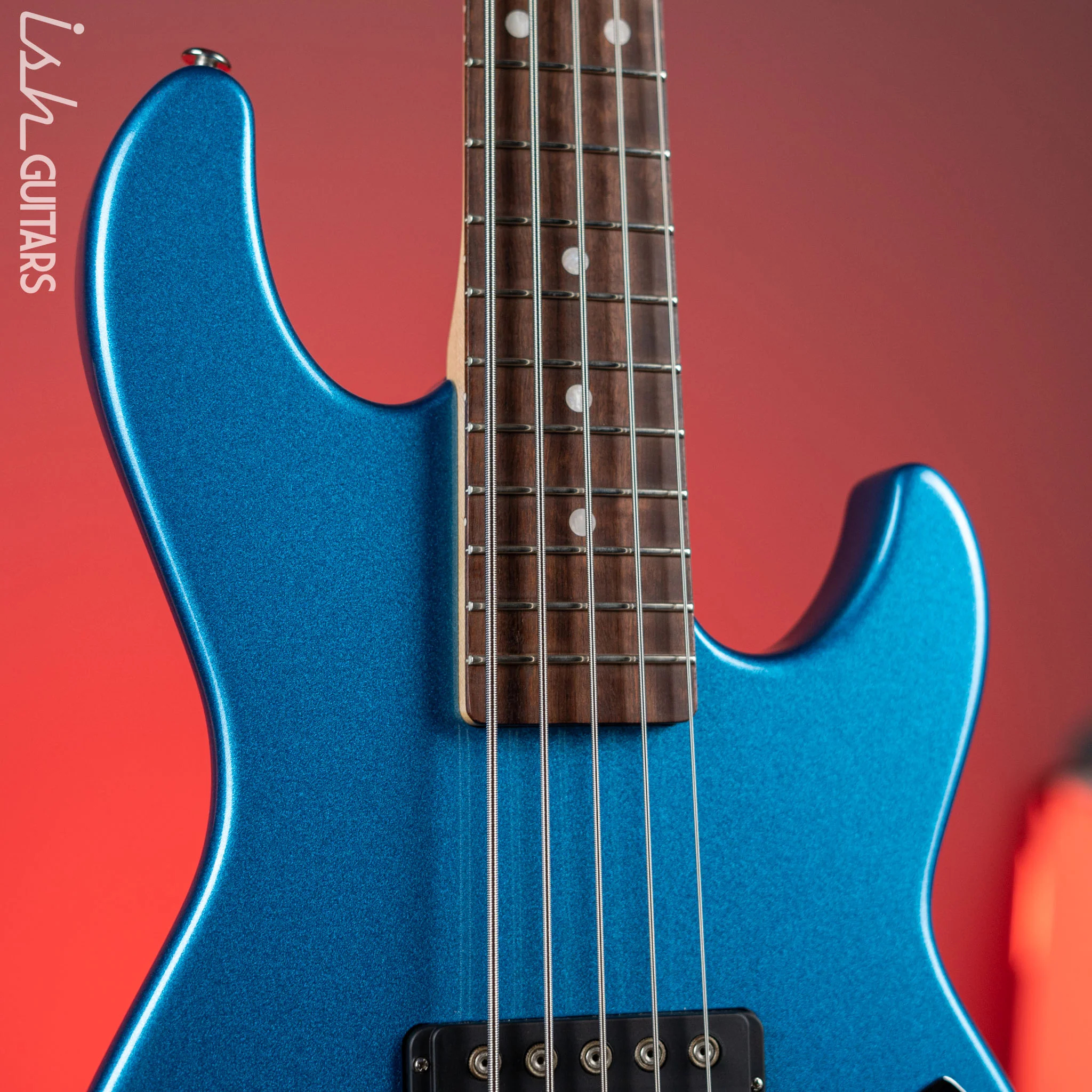 2020 G&L CLF Research L-2500 Bass Guitar Series E Blue Flake - Image 3