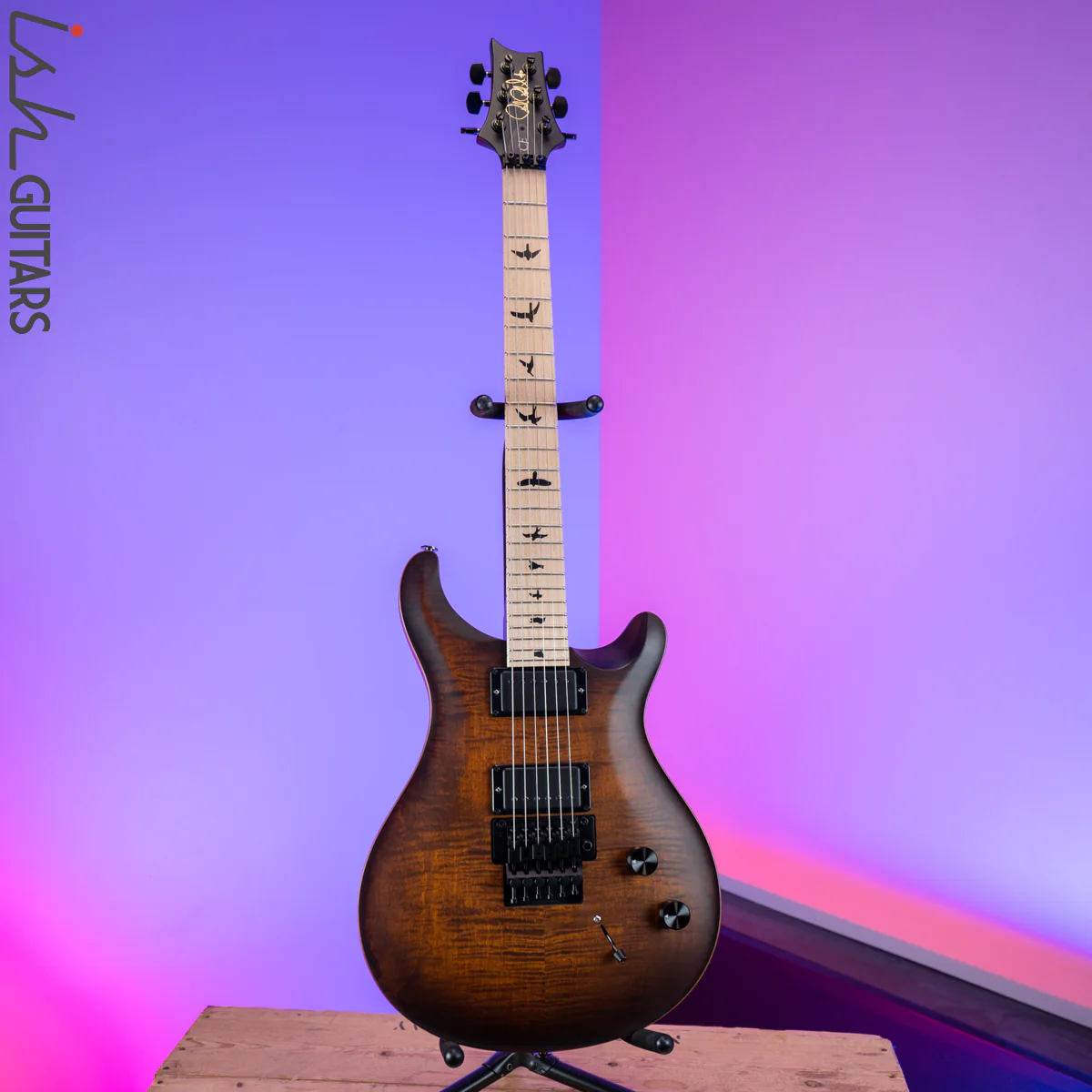 2020 PRS Dustie Waring DW CE 24 Floyd Burnt Amber Smokeburst - Image 2