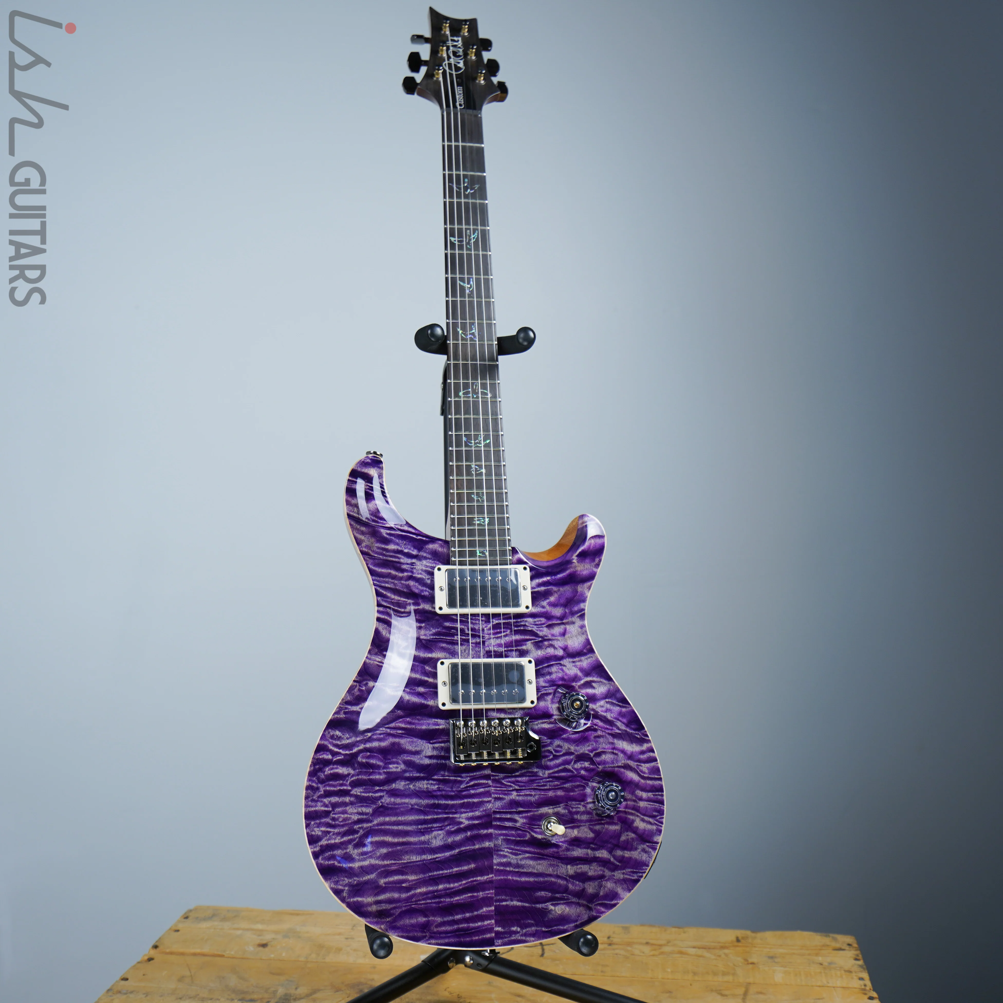 2020 Paul Reed Smith PRS Wood Library Custom 24 Faded Purple Brazilian - Image 2