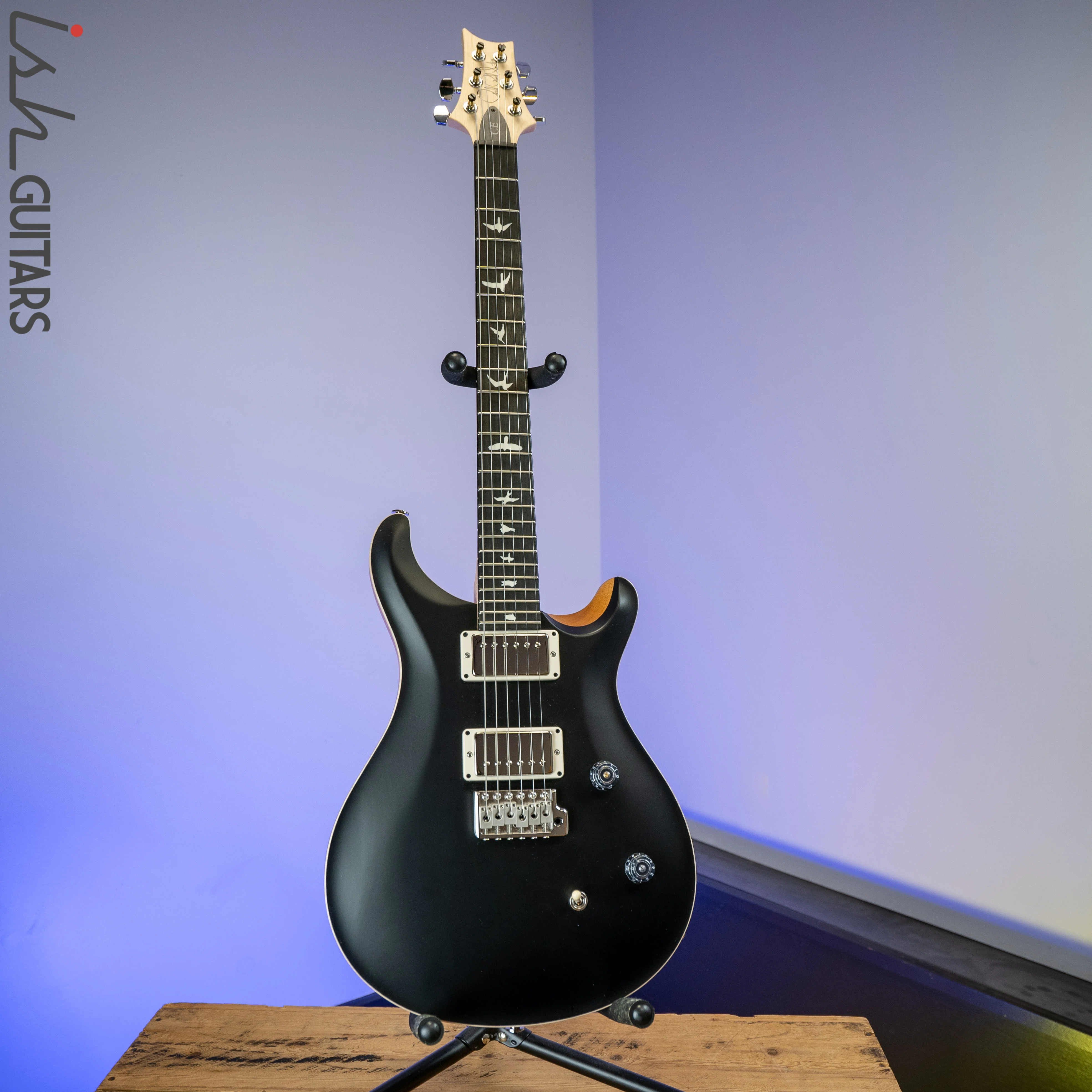 PRS CE 24 Satin Nitro 57/08 Ebony Fretboard Black - Image 2
