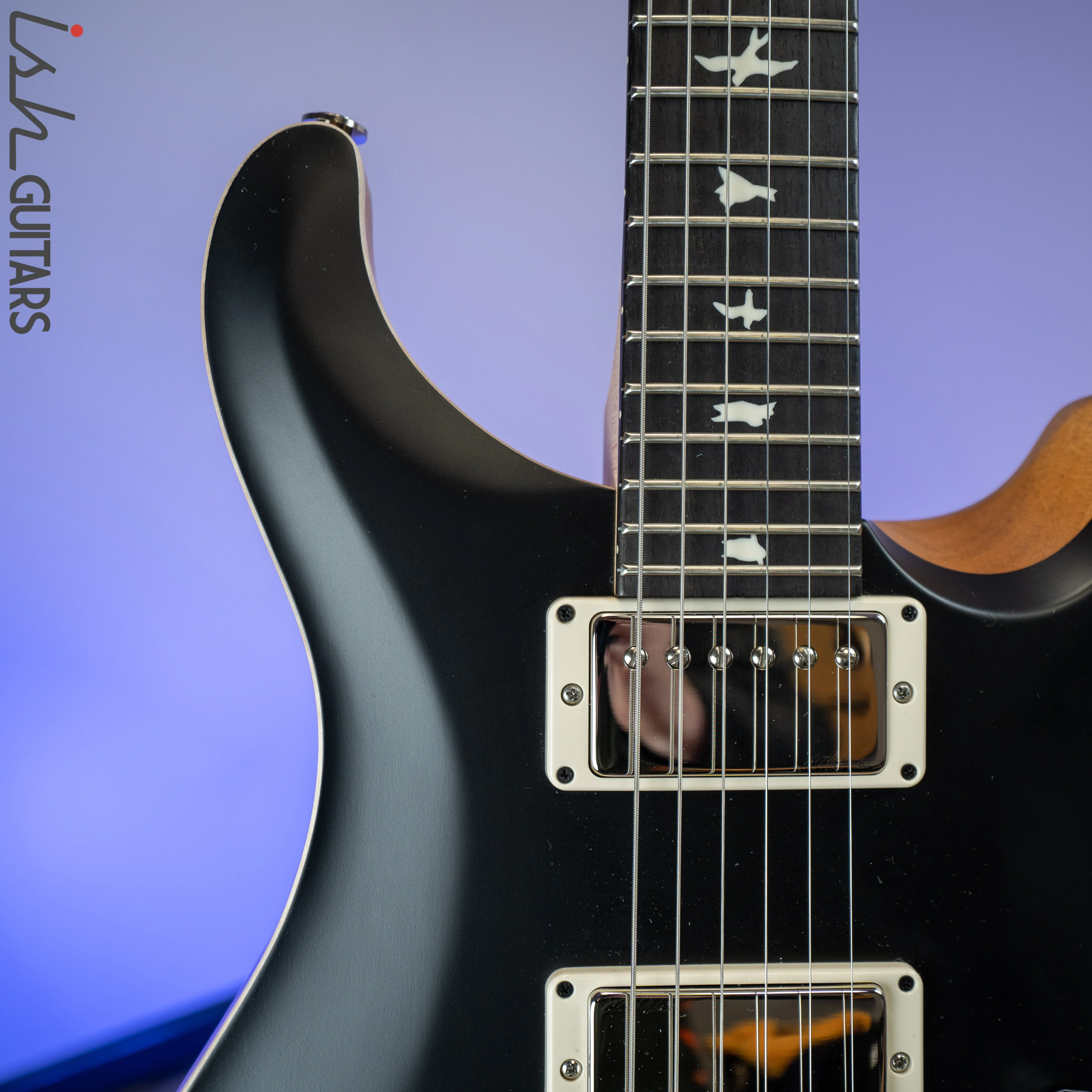 PRS CE 24 Satin Nitro 57/08 Ebony Fretboard Black - Image 3