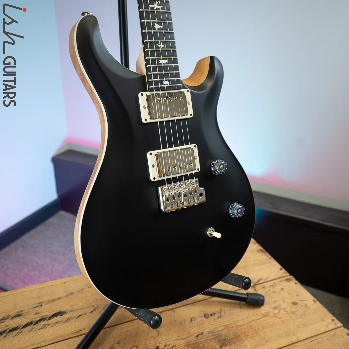PRS CE 24 Satin Nitro 57/08 Ebony Fretboard Black - Image 5