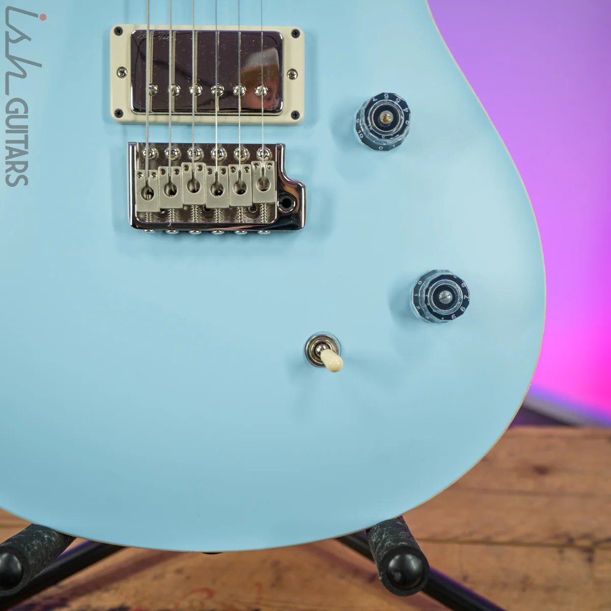 2020 PRS CE 24 Satin Nitro 57/08 Ebony Fretboard Powder Blue - Image 4