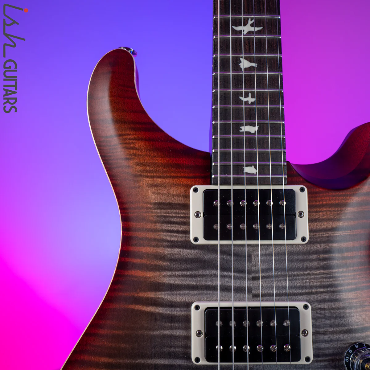 2020 PRS Paul Reed Smith CE 24 Charcoal Cherry Burst Satin - Image 3