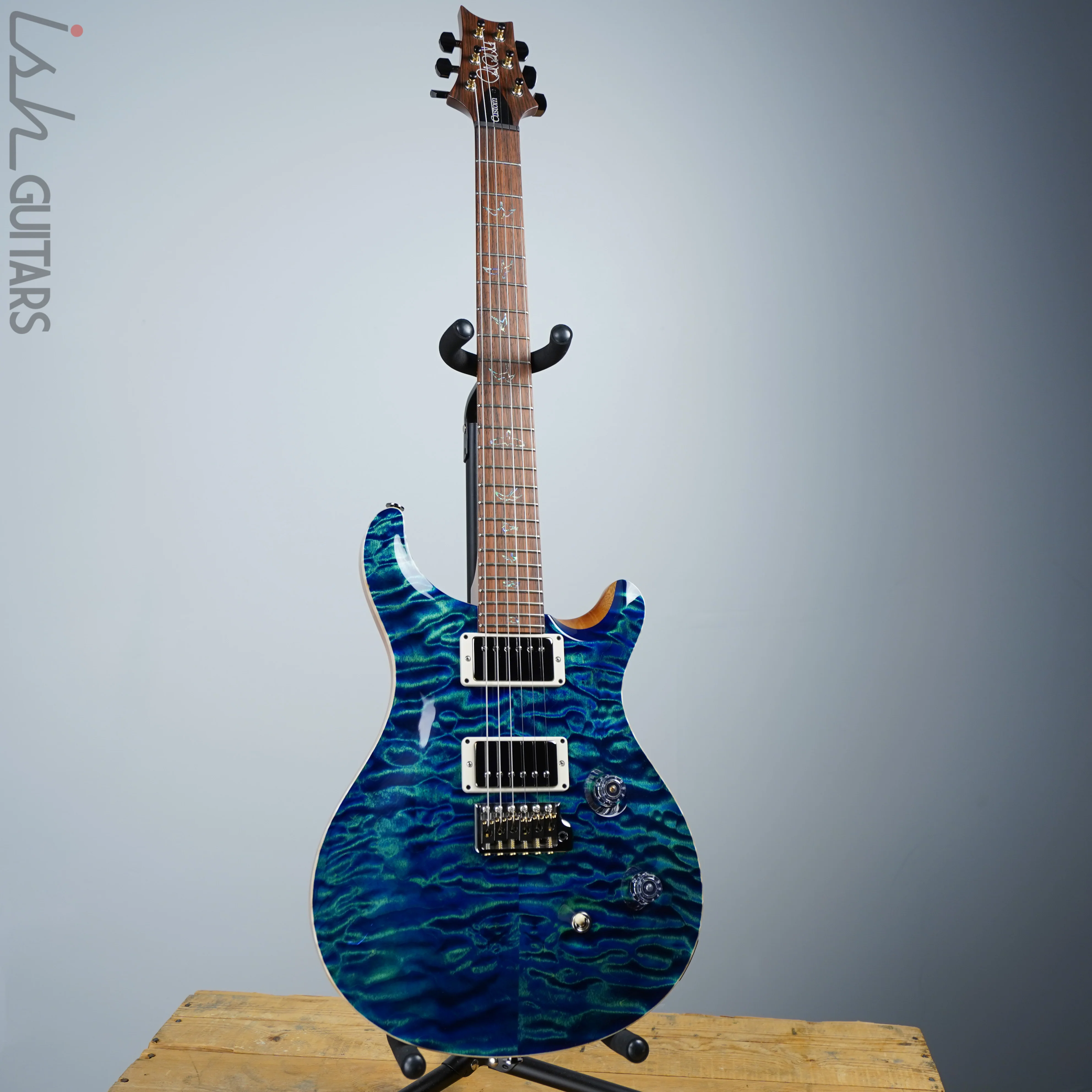 2020 PRS Paul Reed Smith Custom 24 Wood Library River Blue Brazilian - Image 2