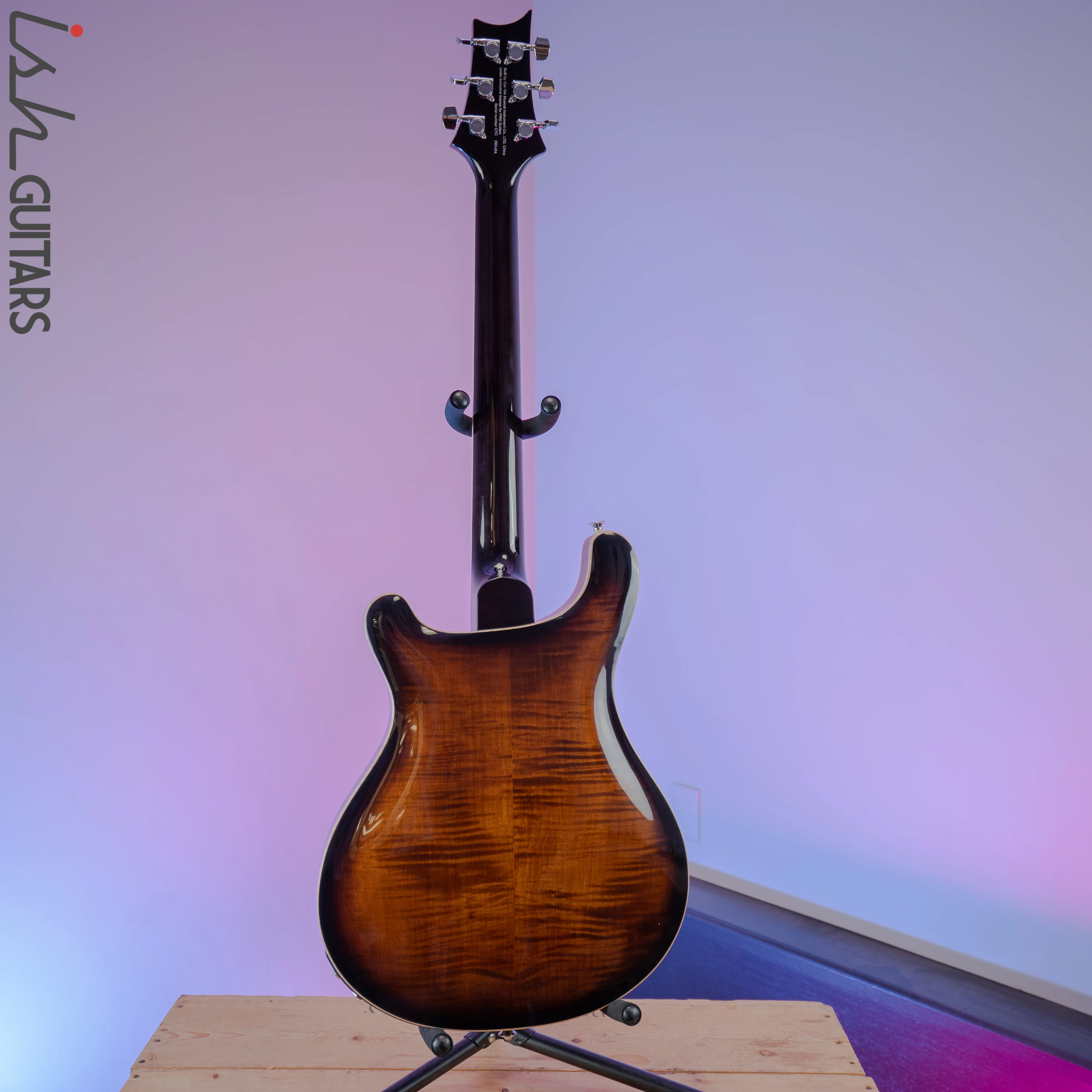 2020 PRS Paul Reed Smith SE Hollowbody II Piezo Black Gold Burst - Image 7