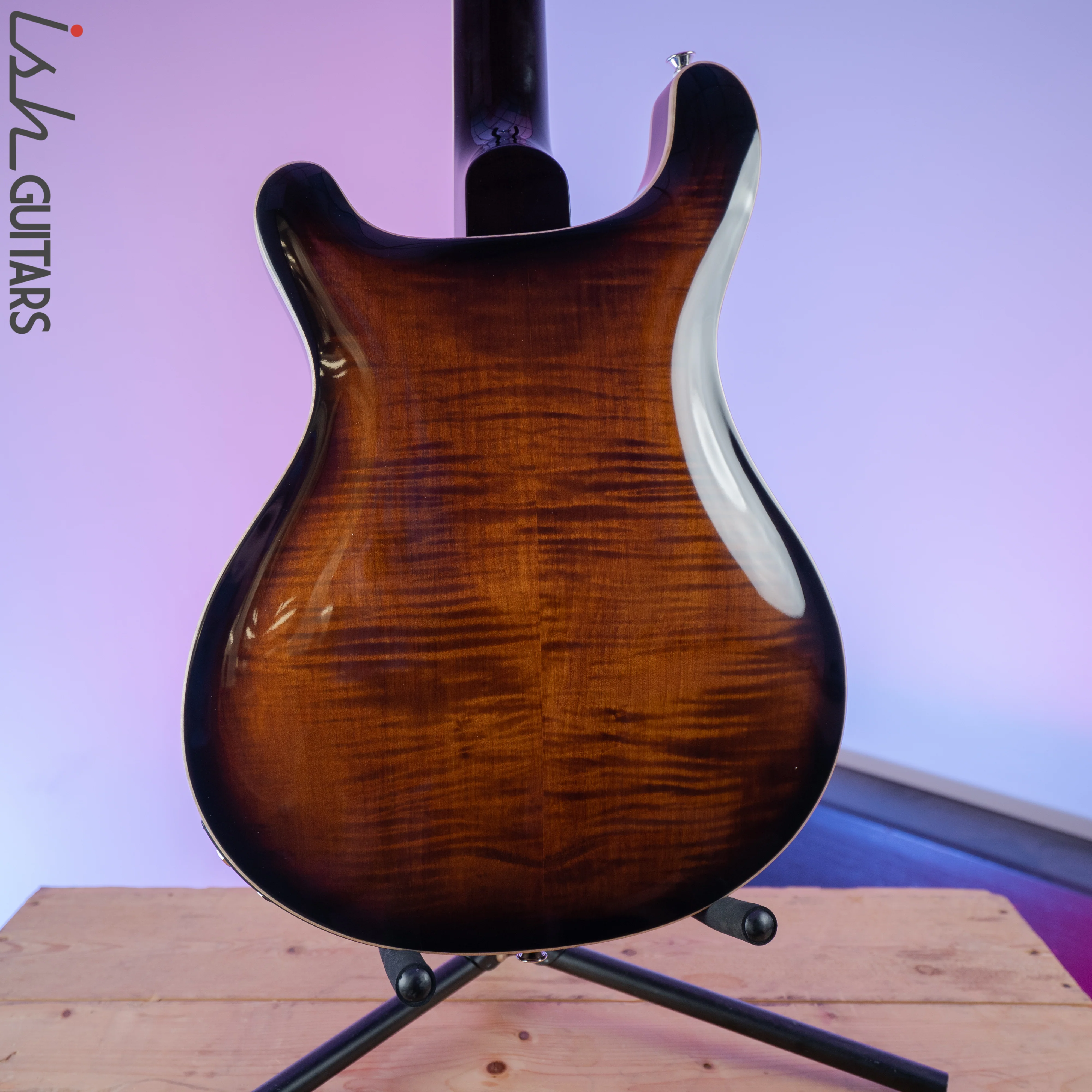 2020 PRS Paul Reed Smith SE Hollowbody II Piezo Black Gold Burst - Image 8