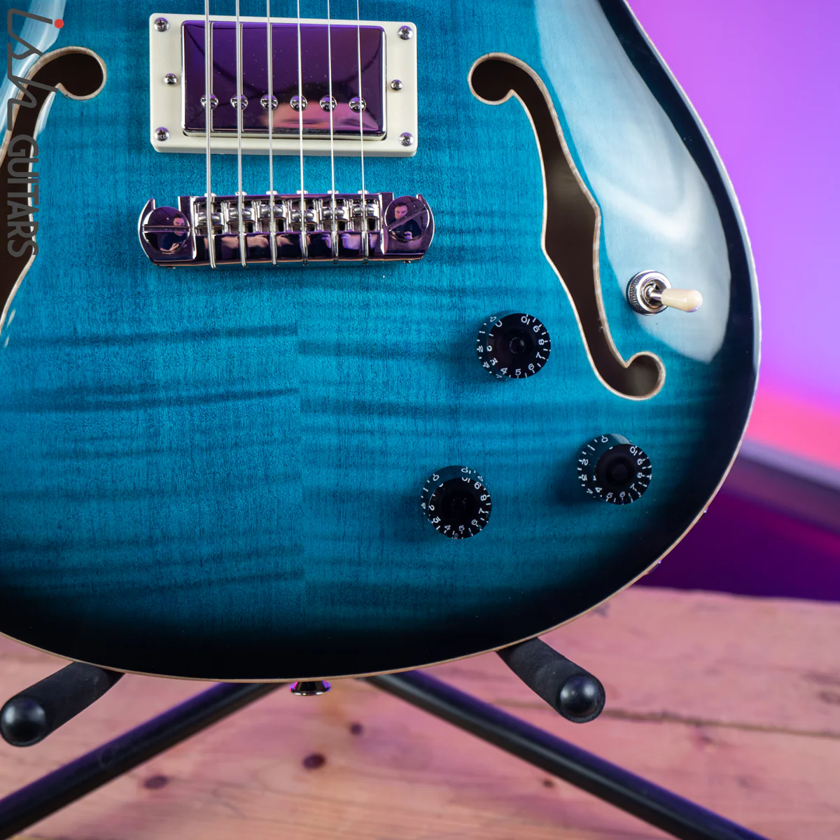2020 PRS Paul Reed Smith SE Hollowbody II Piezo Peacock Blue - Image 4