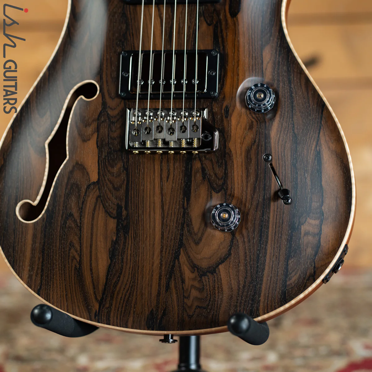 2020 PRS Private Stock Custom 24 Semi-Hollow Ziricote Satin - Image 4
