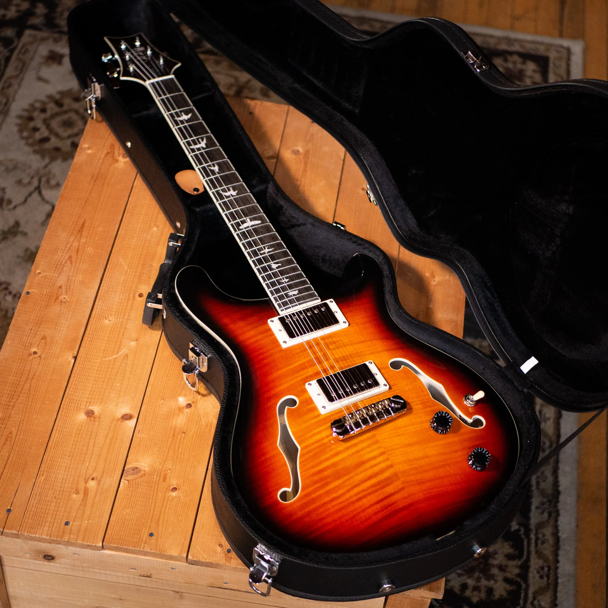 2020 PRS SE Hollowbody II Tricolor Sunburst - Image 11