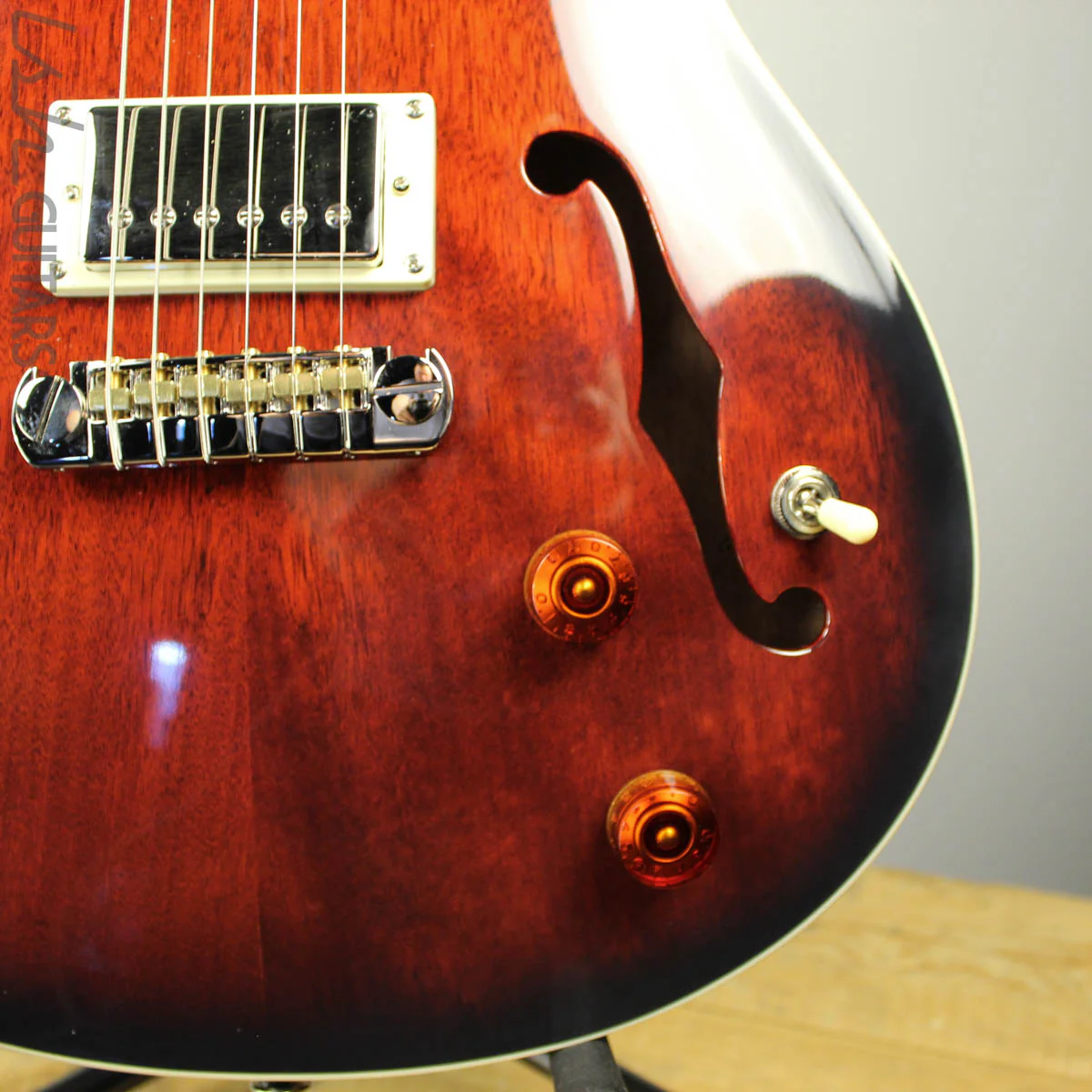 2020 PRS Paul Reed Smith SE Hollowbody Standard Fire Red Burst - Image 4