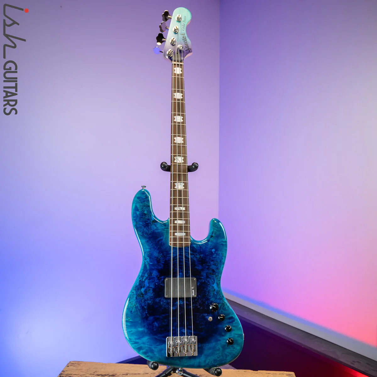 2020 Spector Coda P 4 String Bass Guitar Sims Super Quad Tsunami Blue - Image 2